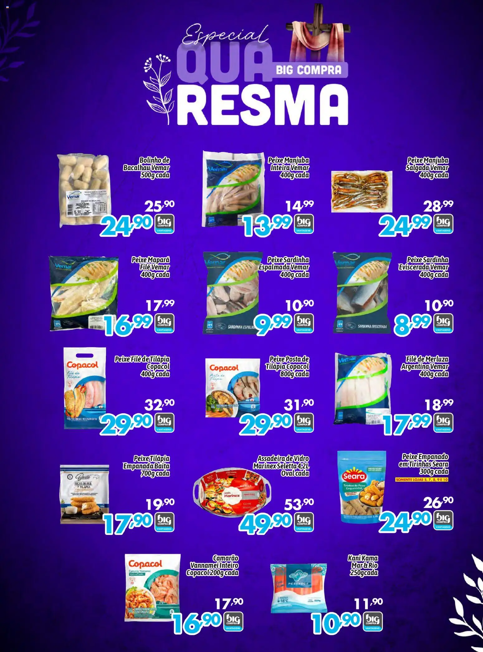Big Compra Folheto - válido de 07.03.2026 | Página: 9 | Produtos: Camarão, Tilápia, Peixe, Sardinha