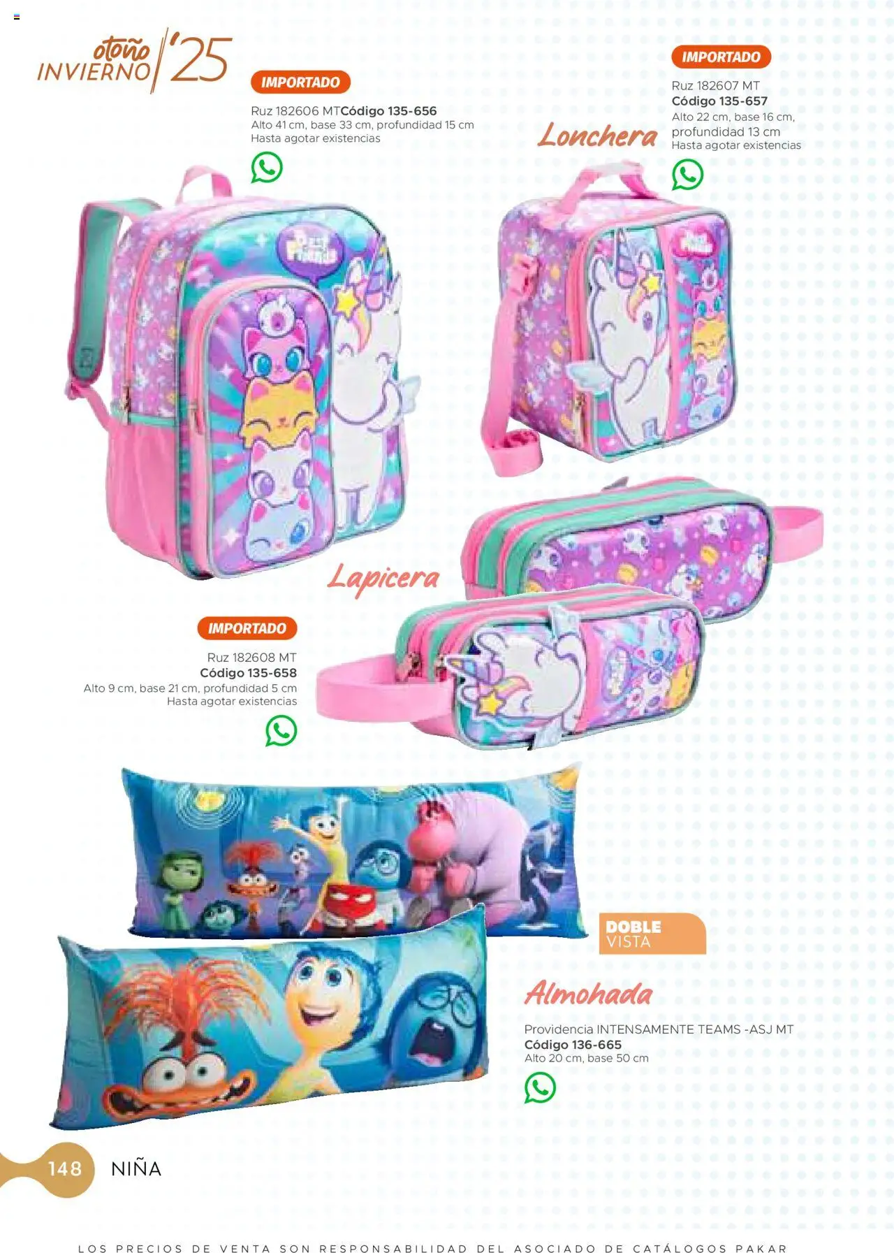 Nuevas ofertas de SC Pakar válidas en toda la República Mexicana desde el 24.07.2025. ¡Encuentra las mejores ofertas en SC Pakar - Catálogo Nina otoño / invierno! | Página: 148 | Productos: Almohada