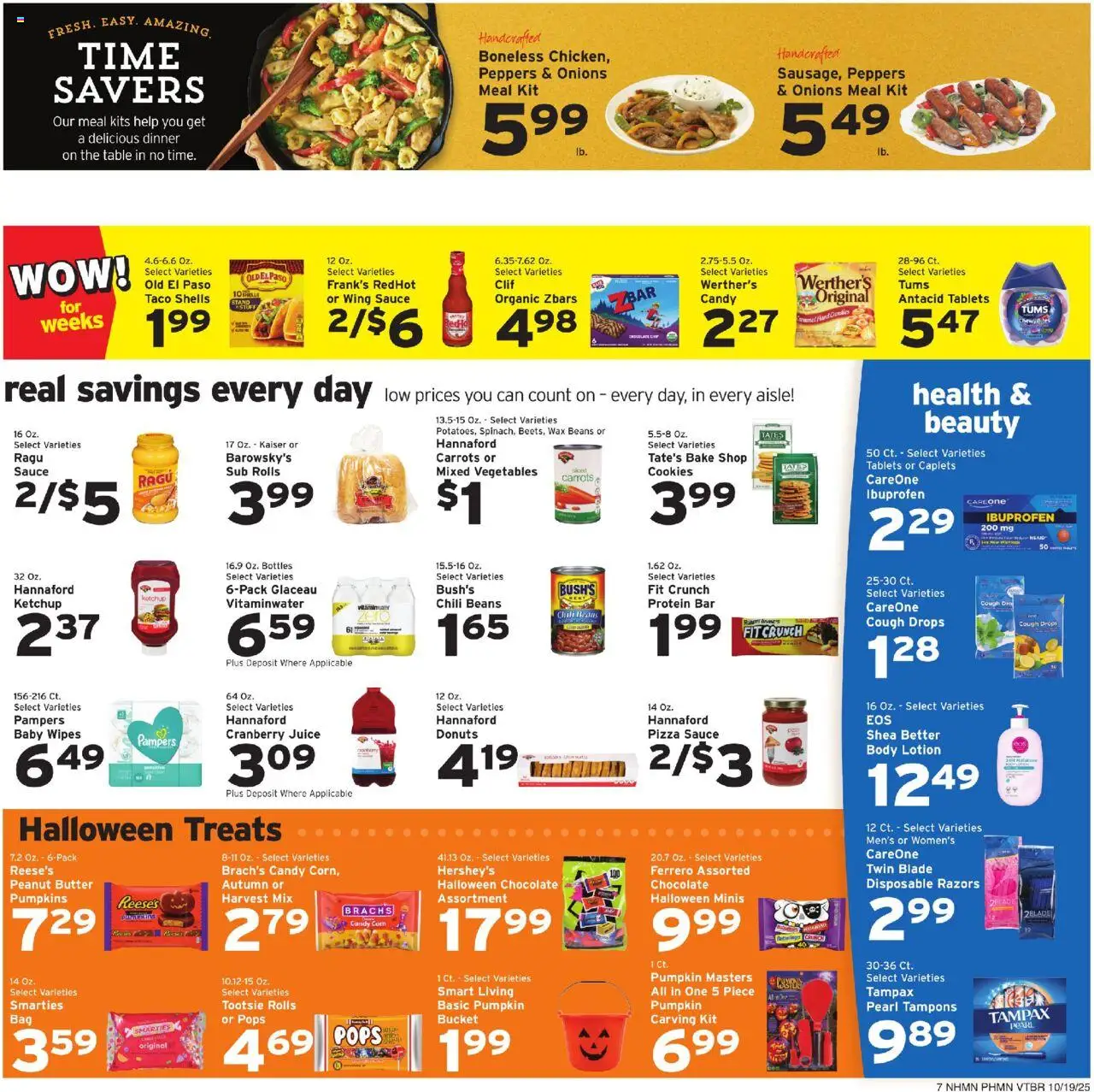 Hannaford Weekly Ad - valid from 19.10.2025 | Page: 7 | Products: Juice, Ketchup, Sauce, Pumpkin