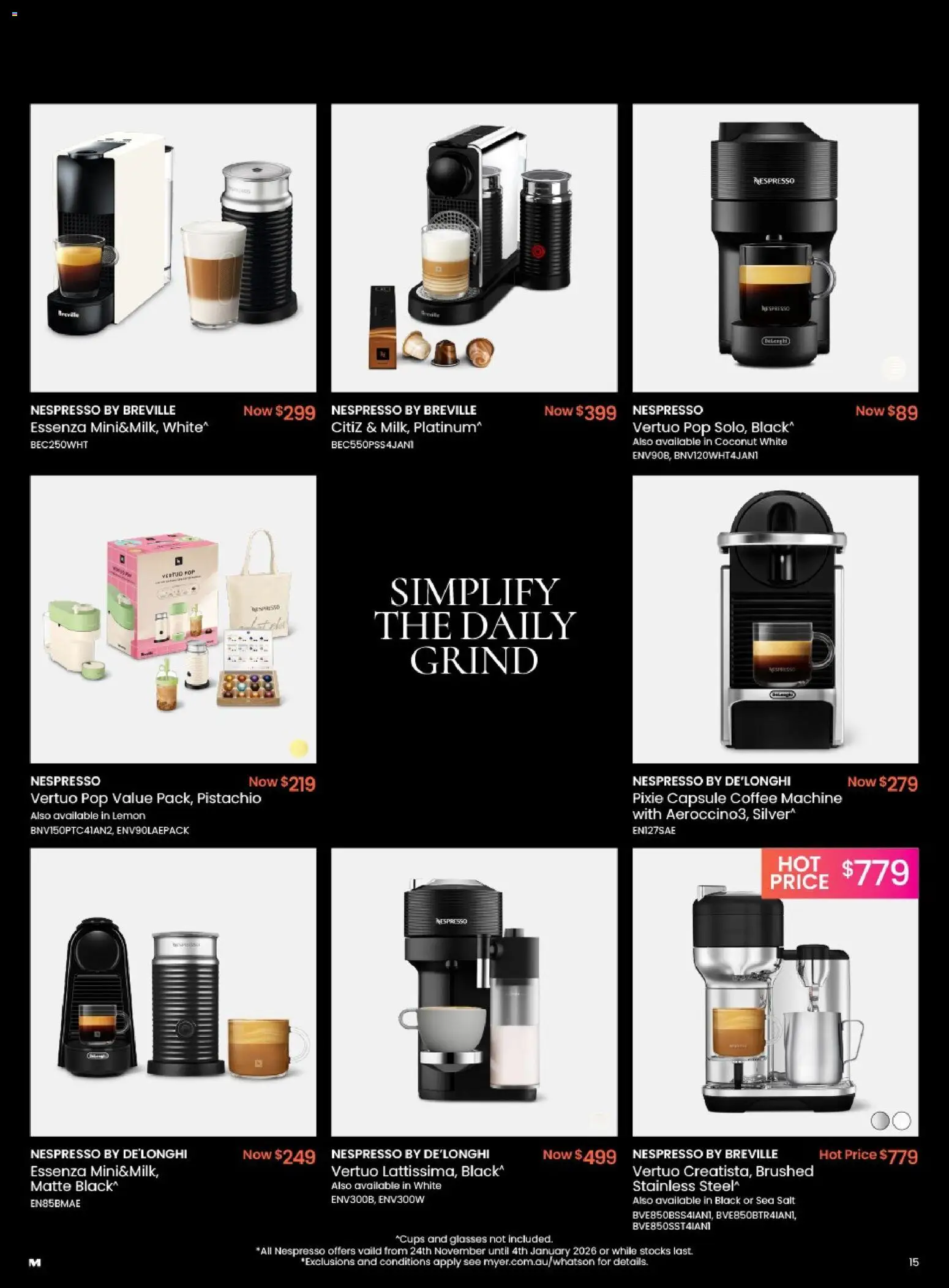 Myer catalogue - valid from 17.11.2025 | Page: 15 | Products: Coffee, Salt, Lemon, Glasses