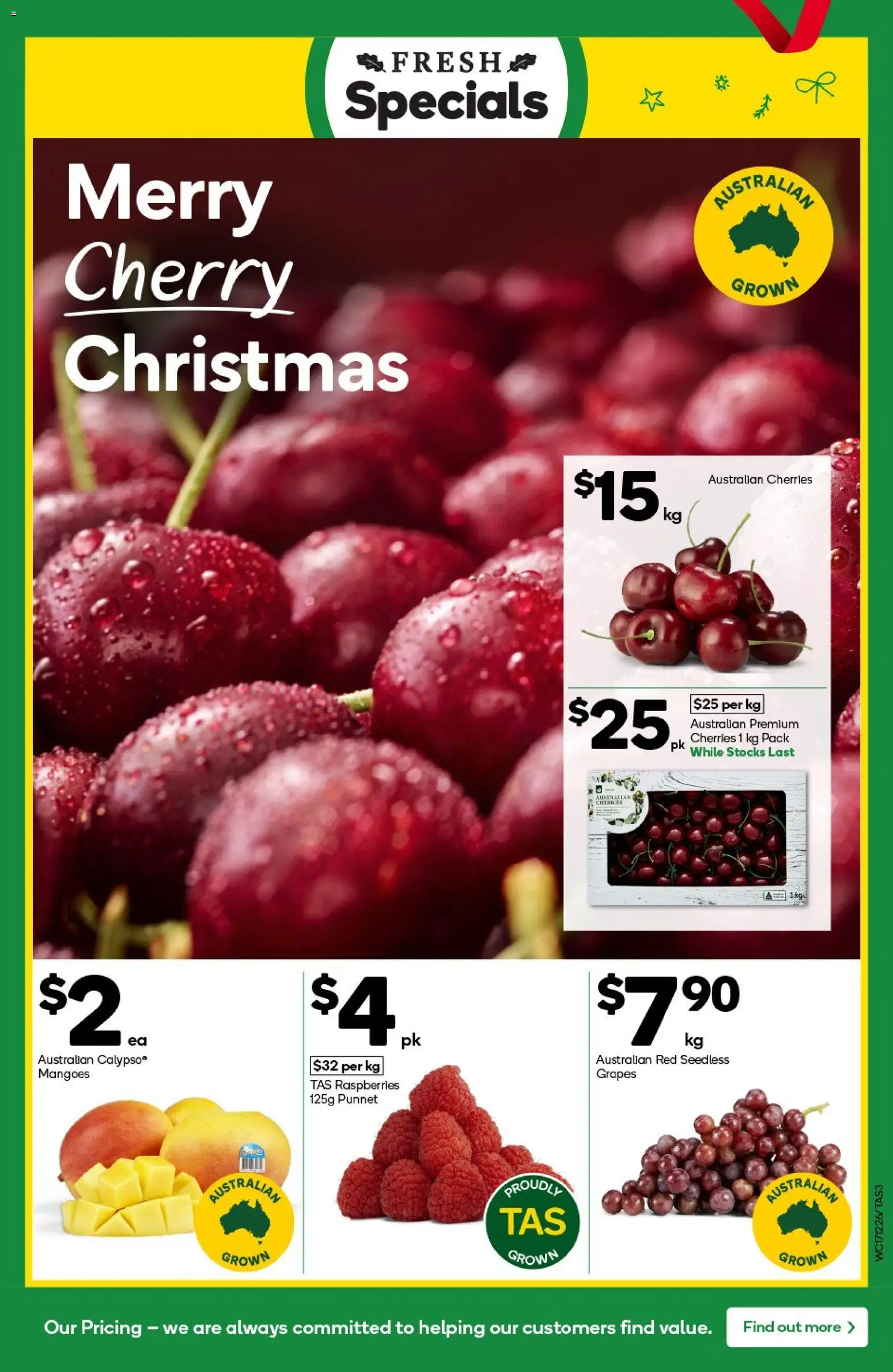 Woolworths catalogue - valid from 17.12.2025 | Page: 3 | Products: Cherries, Grapes