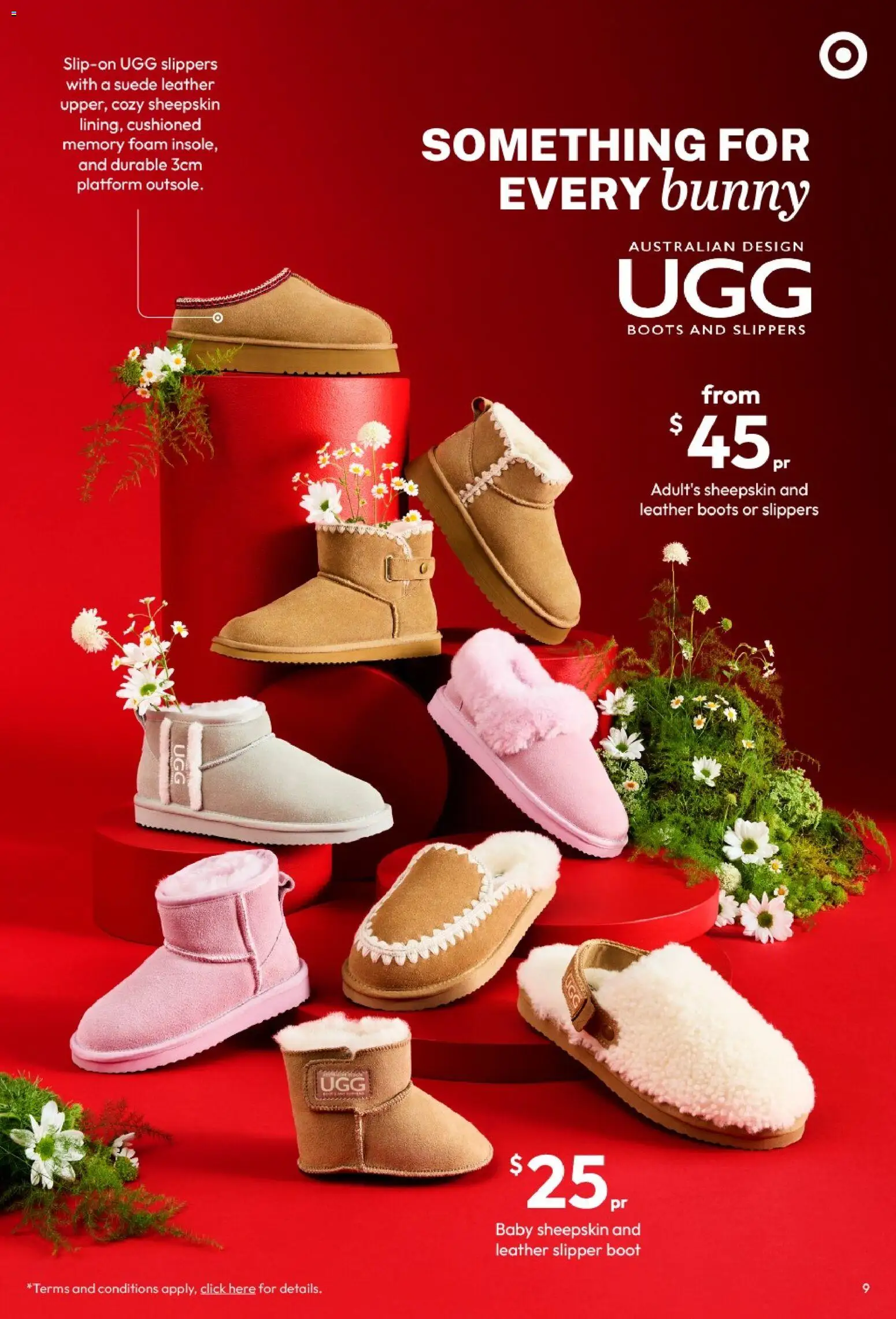 Target catalogue - valid from 05.03.2026 | Page: 9 | Products: Sheepskin, Boots, Slippers