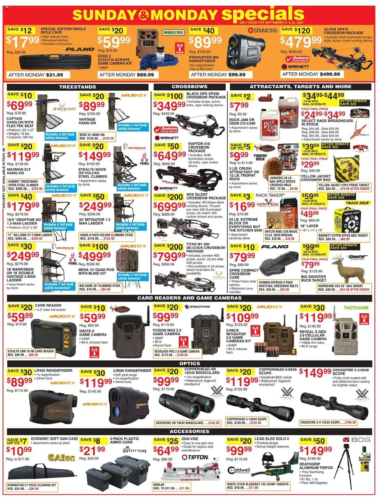 Dunham's Sports Weekly Ad - valid from 20.09.2025 | Page: 5 | Products: Crossbow, Video, Archery, Gun