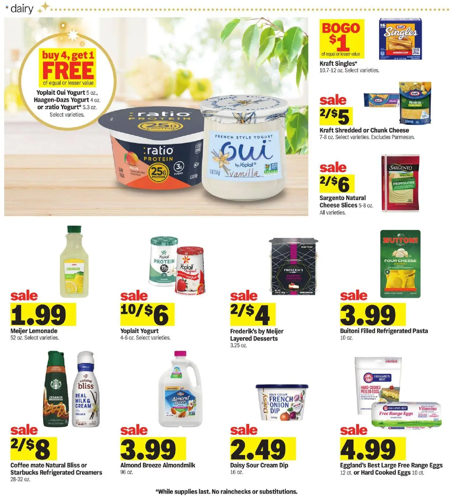 Meijer Weekly Ad - valid from 26.12.2025 | Page: 7 | Products: Yogurt, Sour cream, Cream, Raspberry