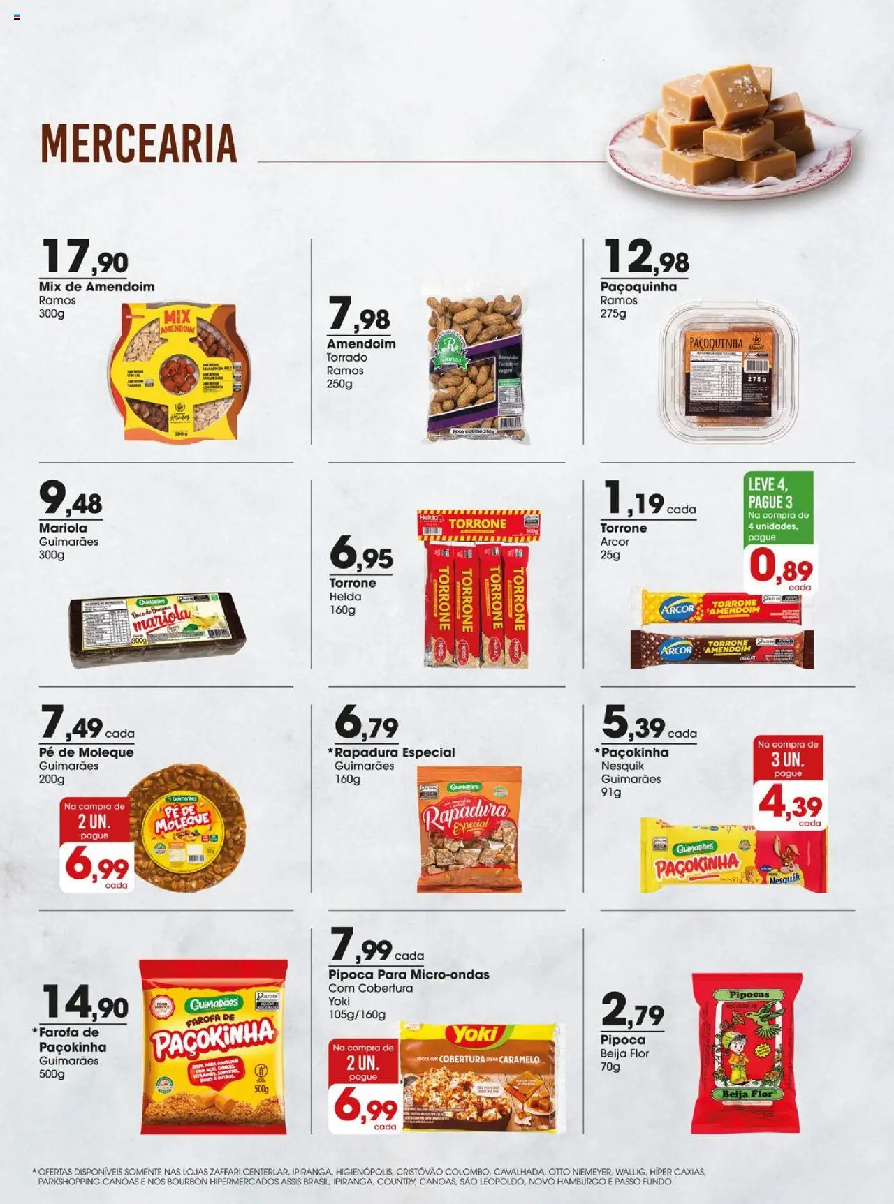Zaffari Folheto - válido de 17.06.2025 | Página: 10 | Produtos: Amendoim, Microondas, Farofa, Pipoca