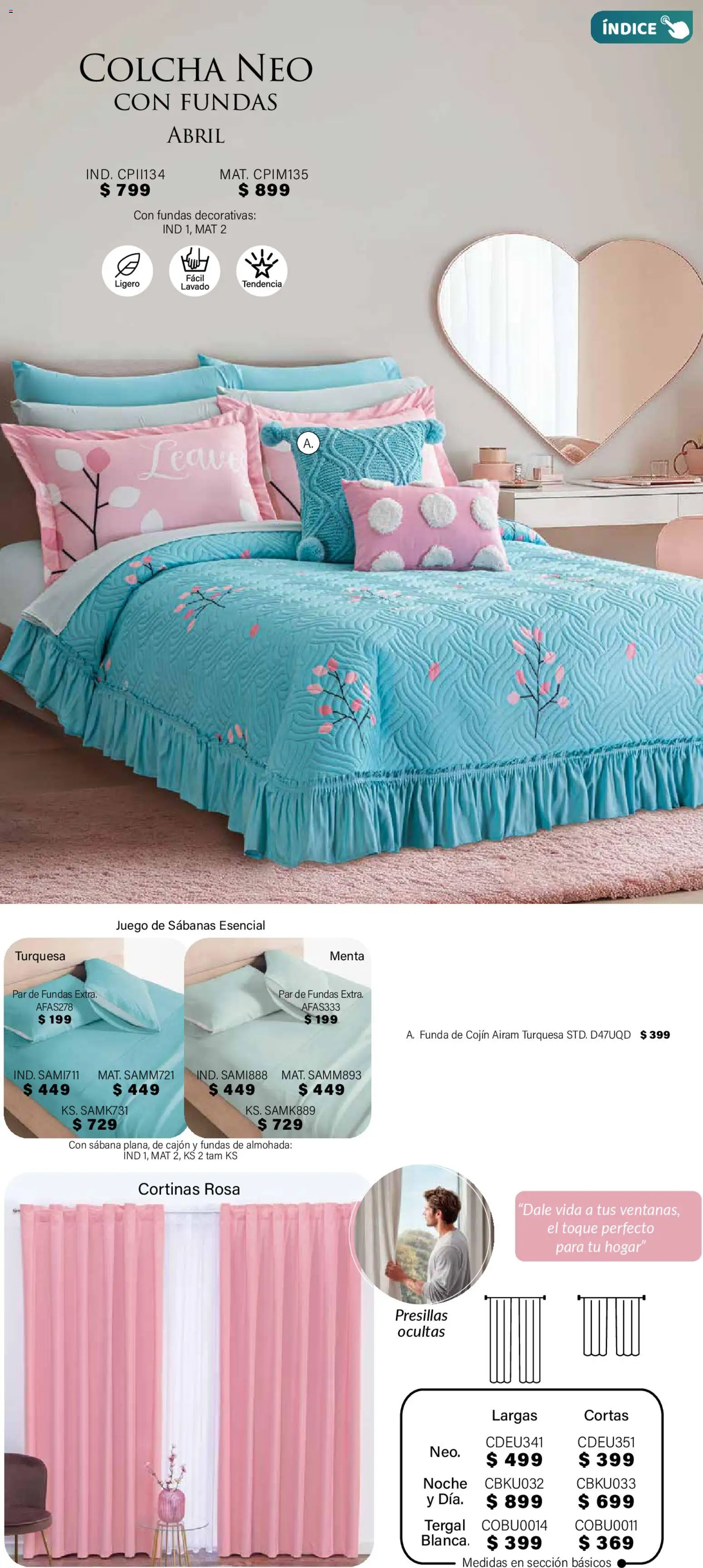 Nuevas ofertas de Colchas Concord válidas en toda la República Mexicana desde el 01.11.2025. ¡Encuentra las mejores ofertas en Colchas Concord Buen Fin! | Página: 90 | Productos: Juego, Funda, Sabanas, Cortinas