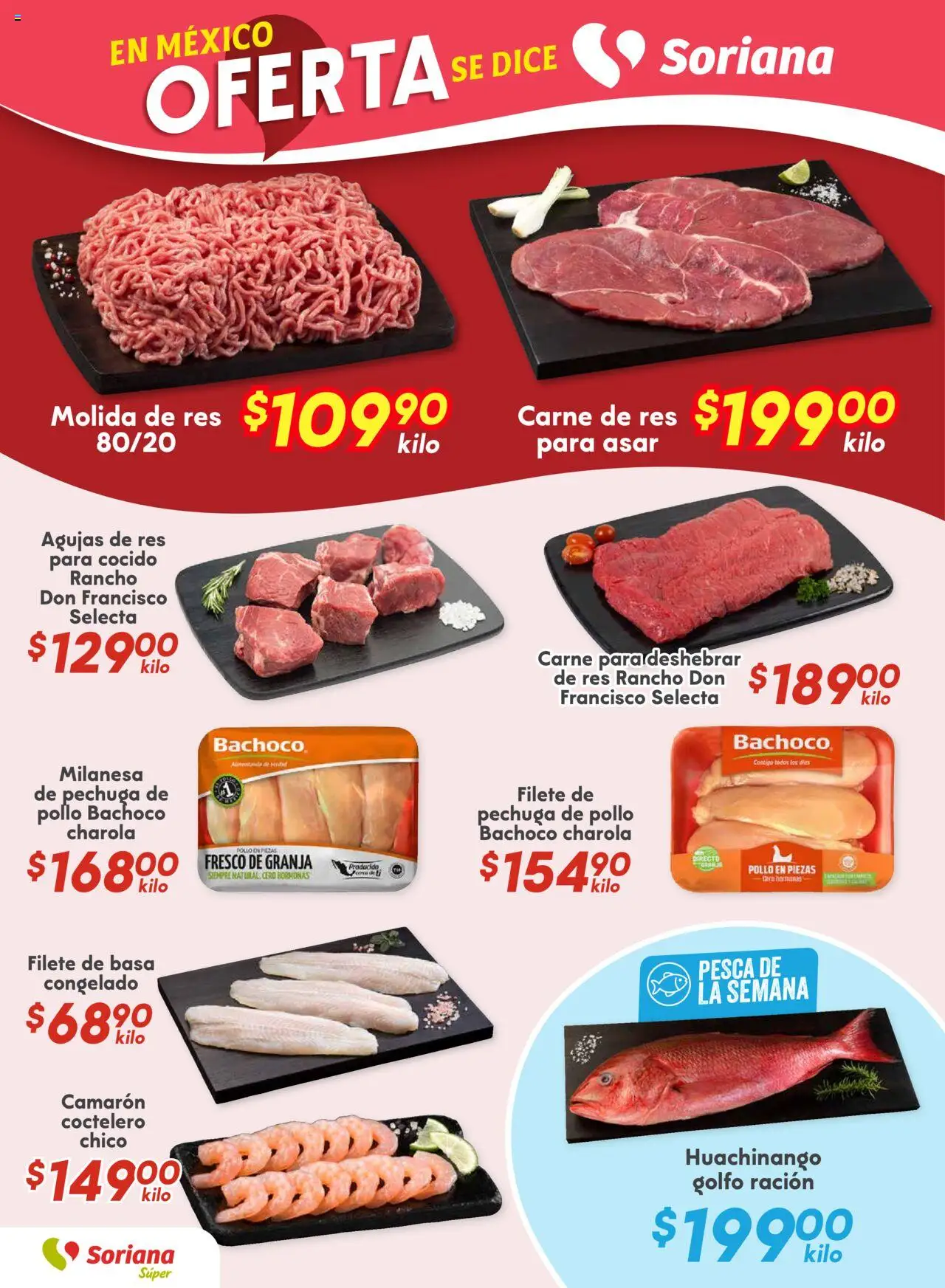 Nuevas ofertas de Soriana válidas en toda la República Mexicana desde el 01.08.2025. ¡Encuentra las mejores ofertas en Soriana - Fin de Semana Súper: Tijuana, Mexicali, Ensenada, San Luis Río Colorado y Tecate! | Página: 6 | Productos: Pollo, Milanesa, Res