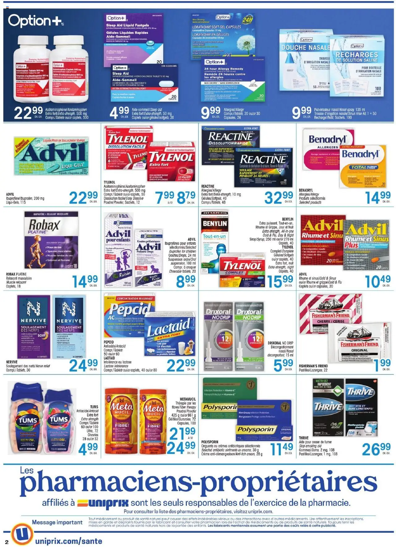 Uniprix flyer valid from 07.08.2025 | Page: 2 | Products: Powder