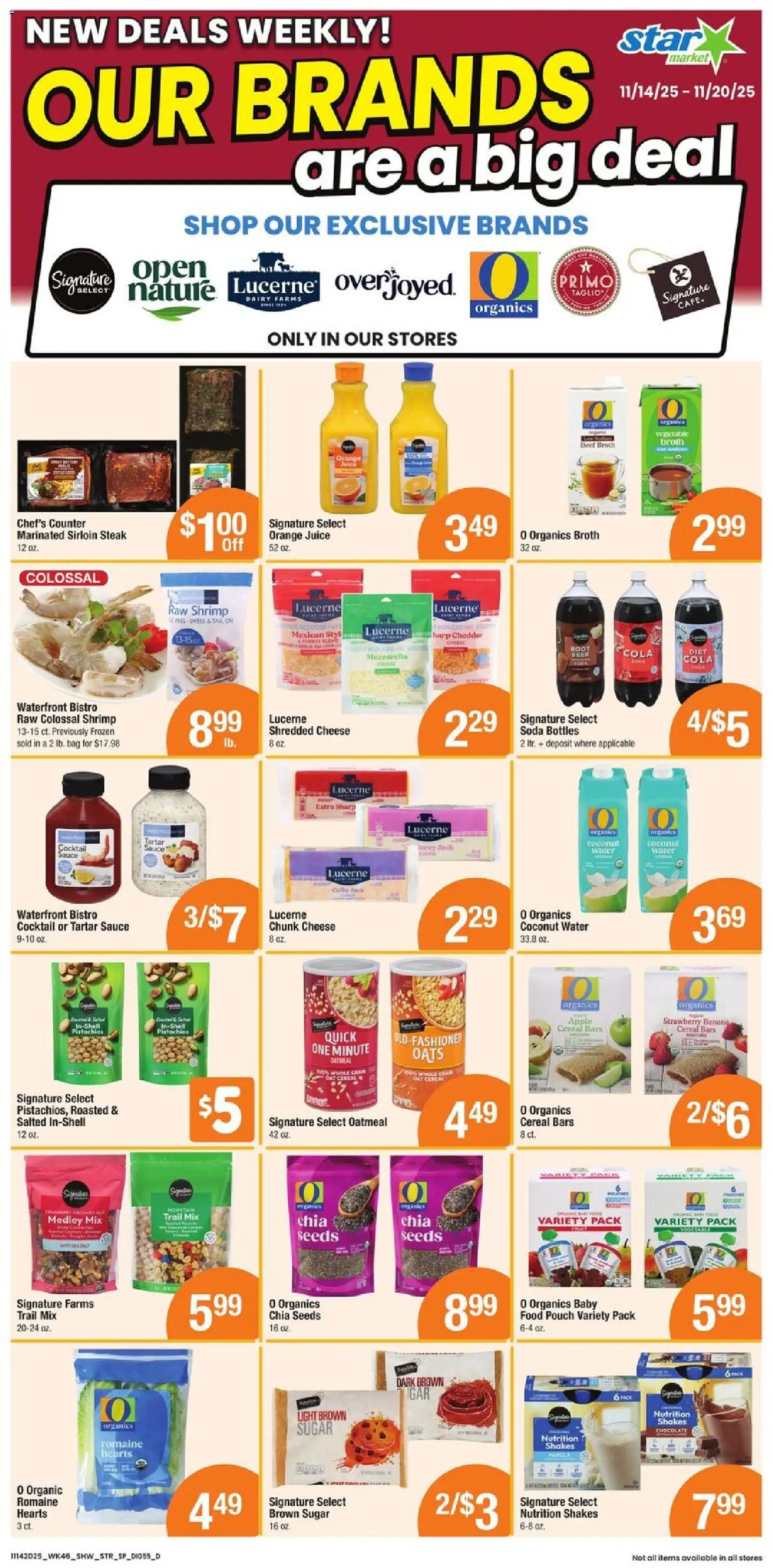 Star Market Weekly Ad - MA - valid from 14.11.2025 | Page: 5 | Products: Cheese, Chocolate, Juice, Sauce