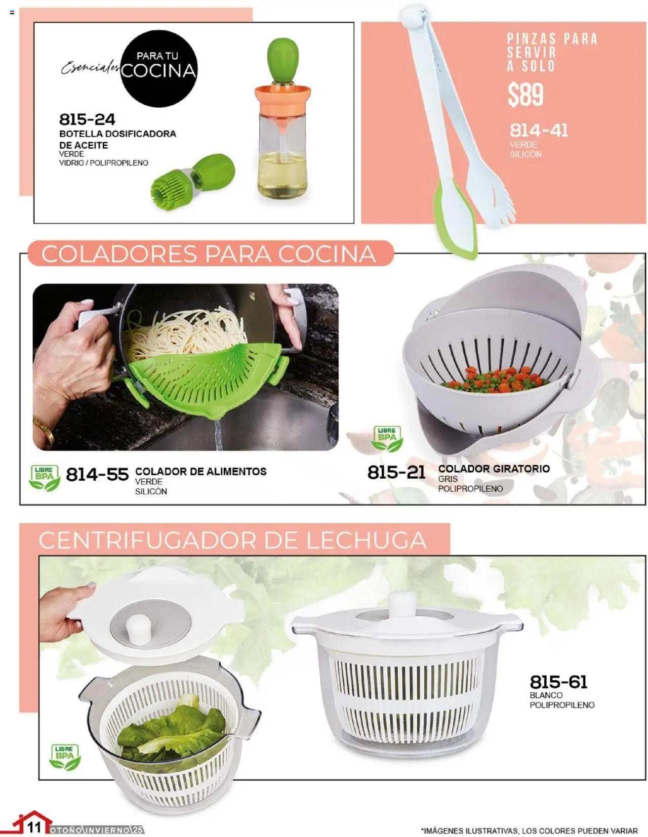 Nuevas ofertas de Cklass válidas en toda la República Mexicana desde el 14.07.2025. ¡Encuentra las mejores ofertas en Cklass catálogo Home! | Página: 12 | Productos: Colador, Lechuga, Aceite, Cocina