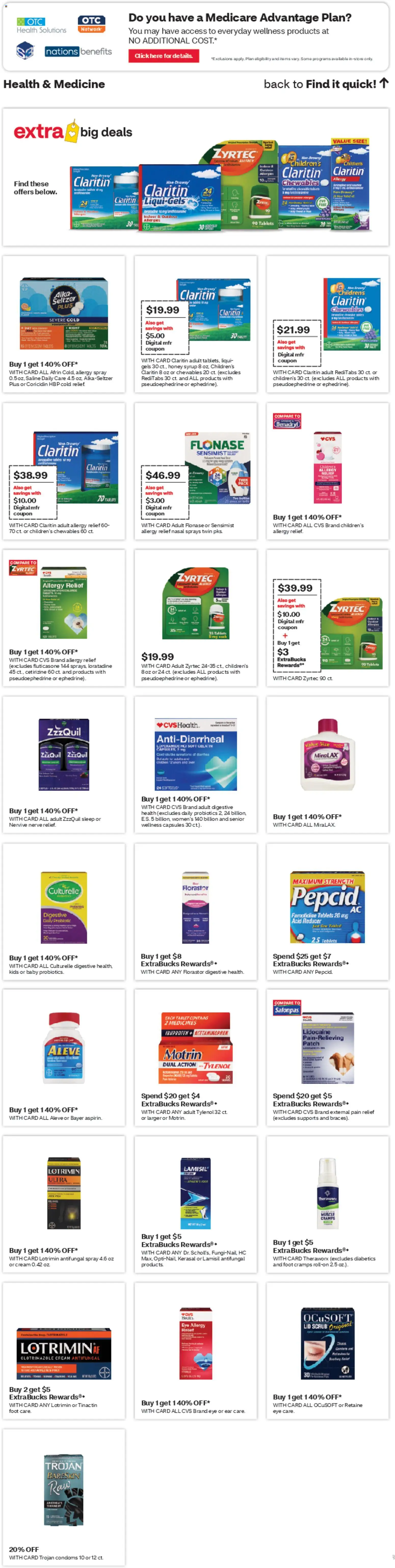 CVS Pharmacy Weekly Ad - WA - valid from 22.03.2026 | Page: 7 | Products: Probiotics, Cream, Tablet