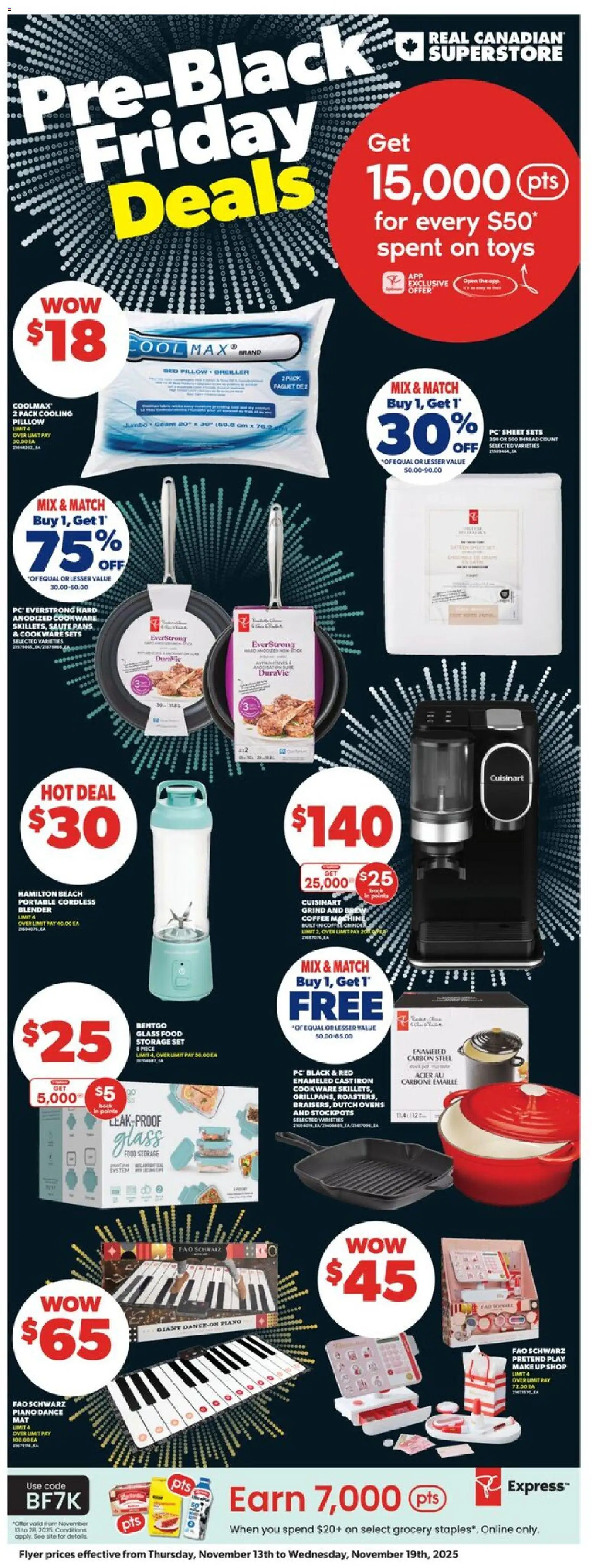 Real Canadian Superstore flyer valid from 13.11.2025 | Page: 36 | Products: PC, Iron, Bed, Coffee