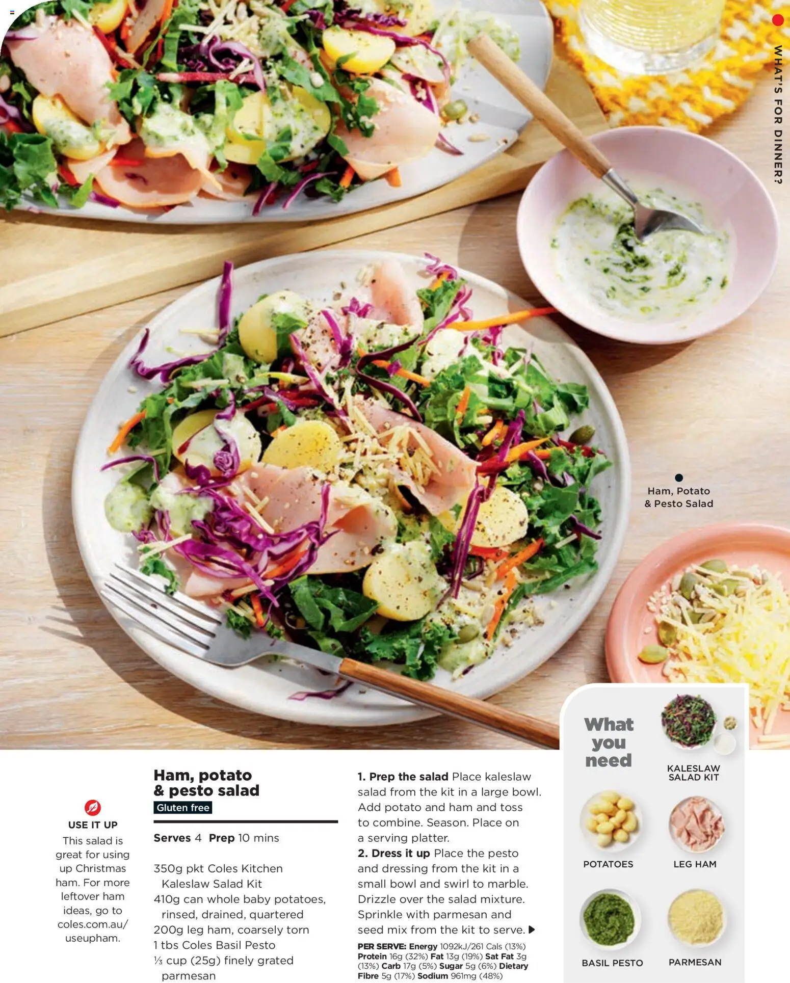 Coles catalogue - valid from 04.12.2025 | Page: 165 | Products: Ham, Dress, Salad, Sugar