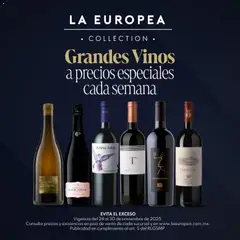 Vista previa de La Europea catálogo Grandes Vinos, nuevo folleto de la tienda, válido en México a partir del 24.11.2025