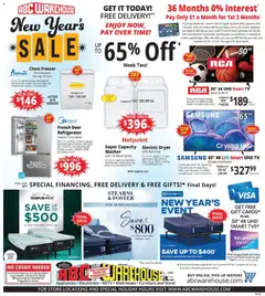Preview of ABC Warehouse weekly ads valid from 04.01.2026