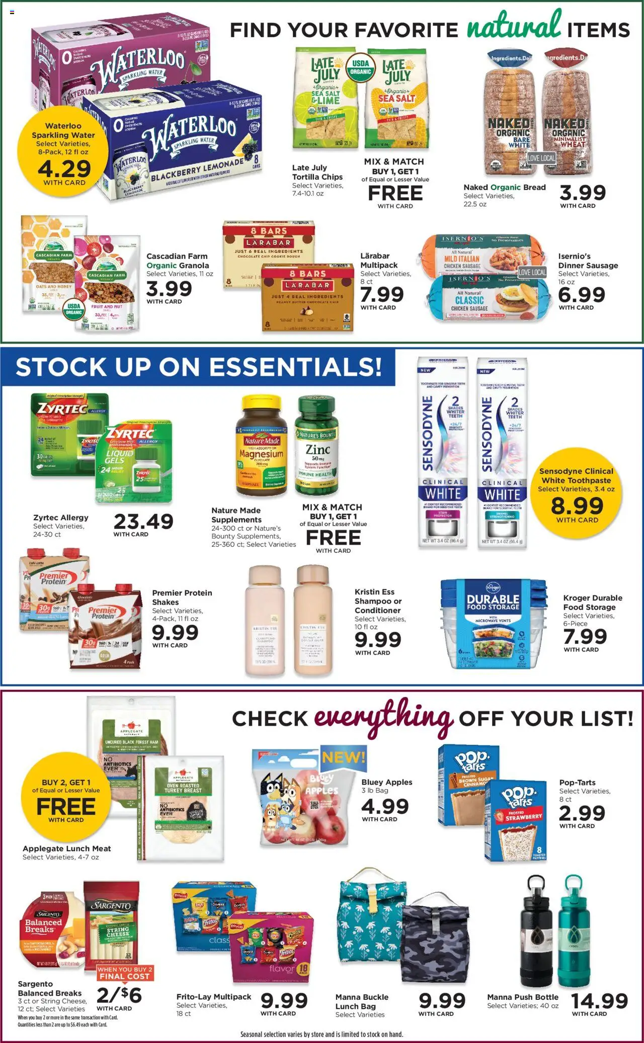QFC Weekly Ad - WA - valid from 13.08.2025 | Page: 6 | Products: Zinc, Chips, Water, Sugar