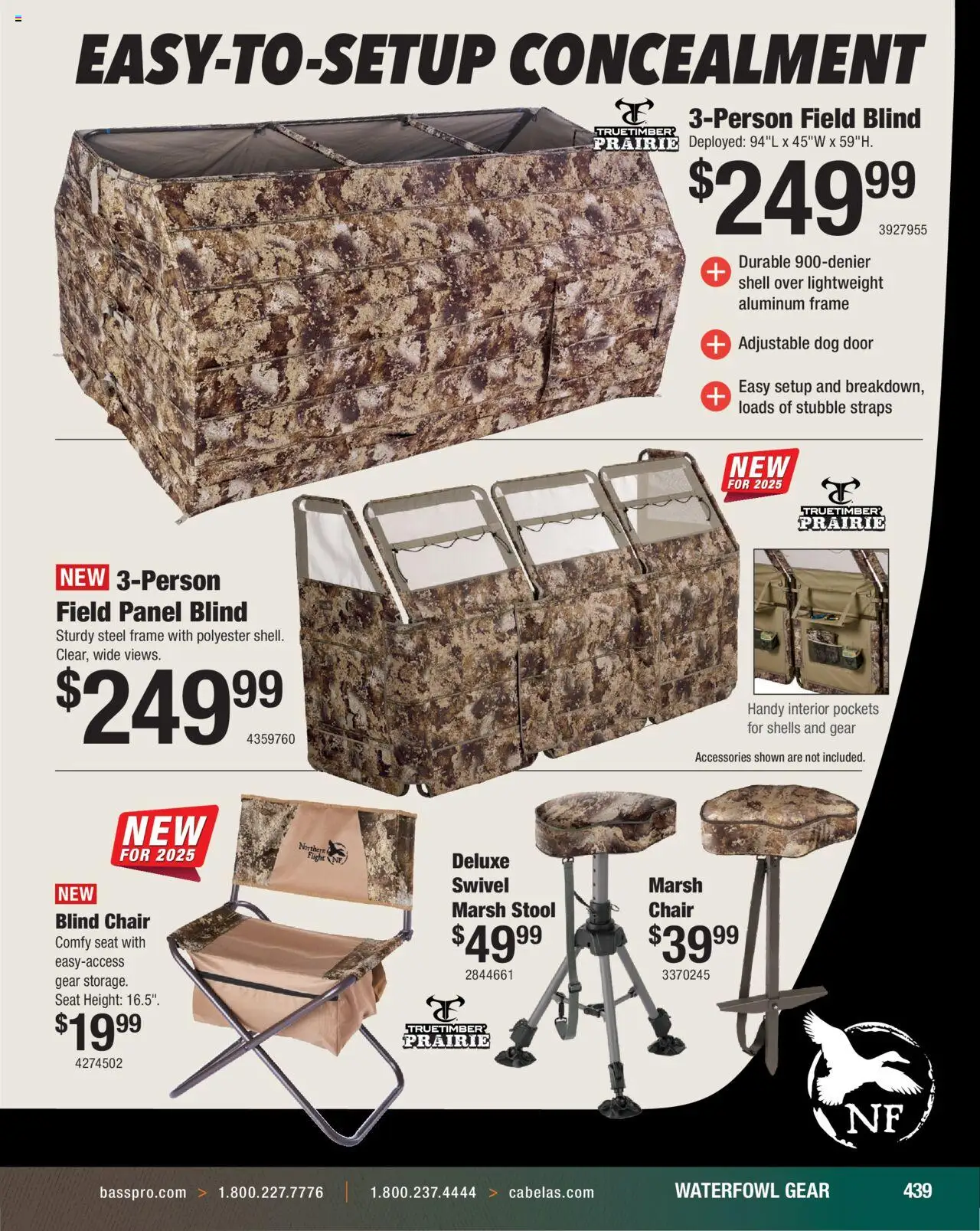 Cabela's Hunting Master 25 - valid from 11.08.2025 | Page: 439 | Products: Chair, Swivel, Waterfowl