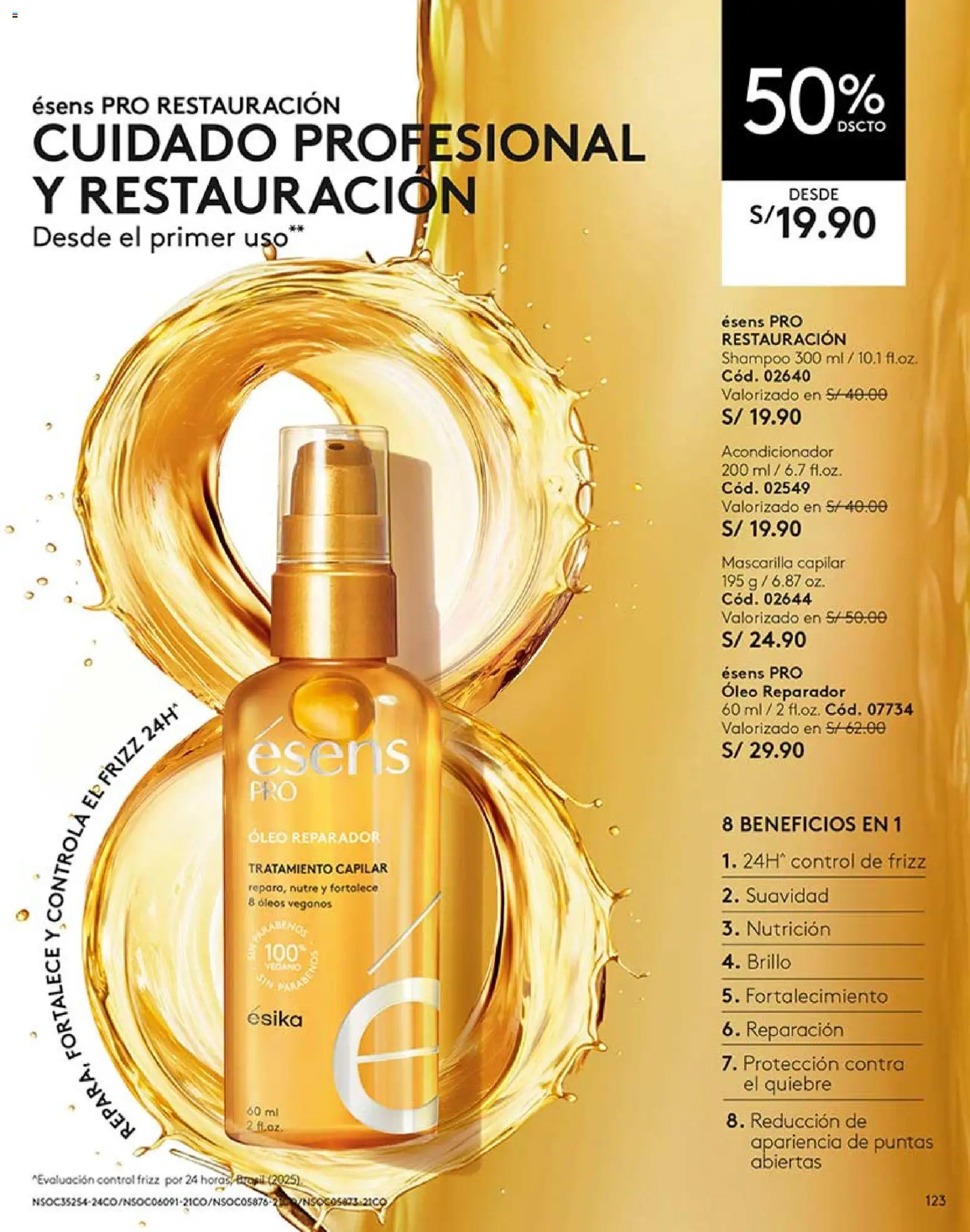 Catálogo Ésika válido desde 25.04.2026 | Página: 123 | Productos: Shampoo, Acondicionador