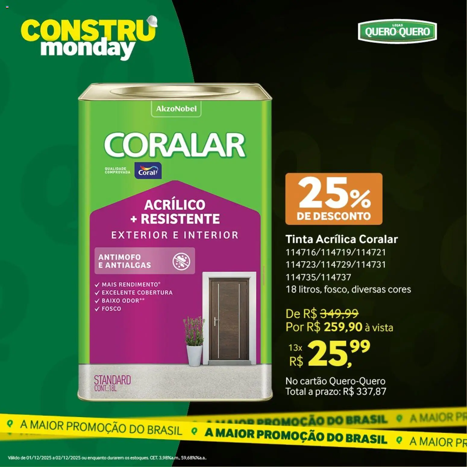 Lojas Quero-Quero Folheto - válido de 01.12.2025 | Página: 49 | Produtos: Baixo, Antimofo, Tinta