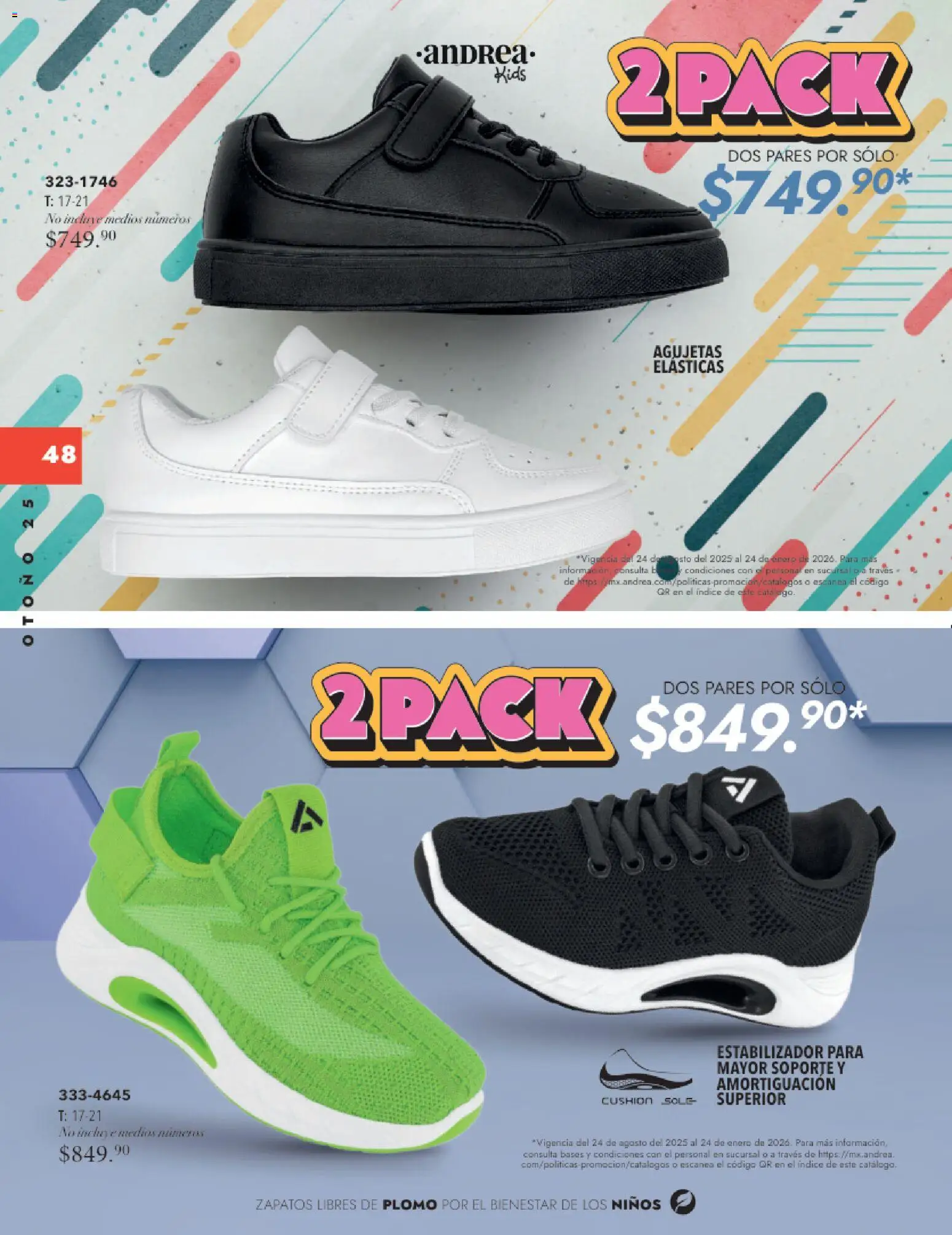 Nuevas ofertas de Andrea válidas en toda la República Mexicana desde el 26.11.2025. ¡Encuentra las mejores ofertas en Andrea catálogo Infantil Kids! | Página: 47 | Productos: Zapatos