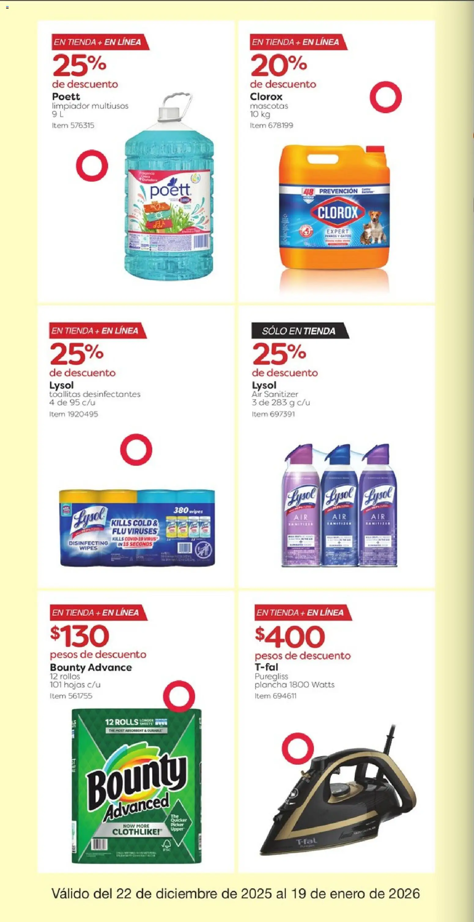 Nuevas ofertas de Costco válidas en toda la República Mexicana desde el 22.12.2025. ¡Encuentra las mejores ofertas en Costco catálogo! | Página: 12 | Productos: Limpiador, Plancha