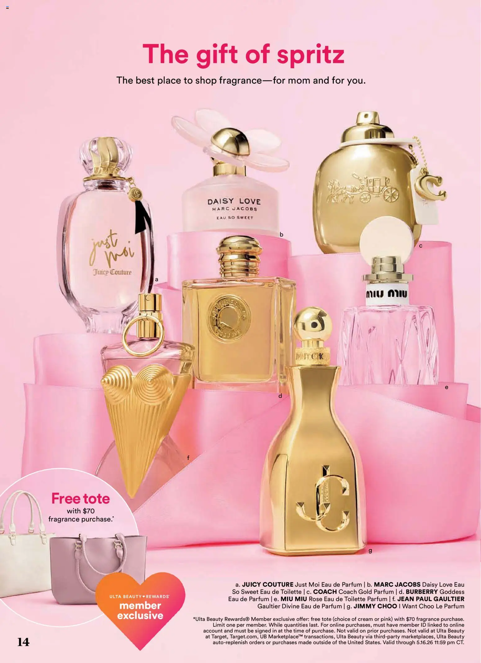 Ulta Beauty - 4.19.26 - 5.10.26 - valid from 19.04.2026 | Page: 14 | Products: Fragrance, Eau de toilette, Cream
