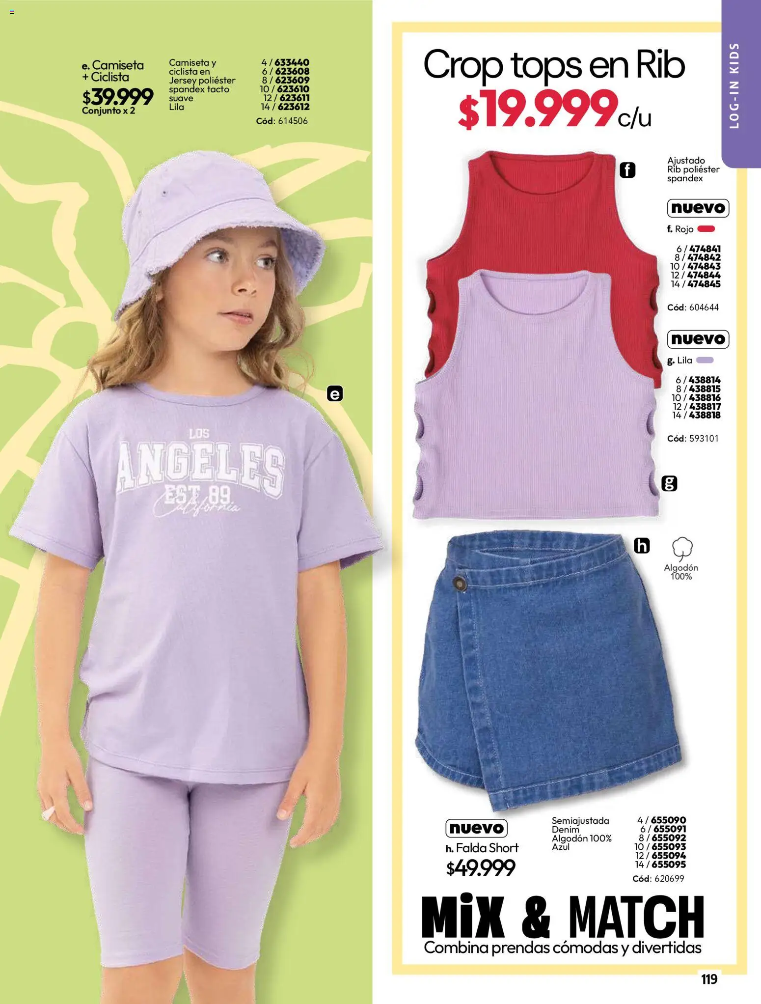 Carmel revista - valida desde el 01.04.2026 | Página: 119 | Productos: Algodón, Short, Camiseta, Conjunto