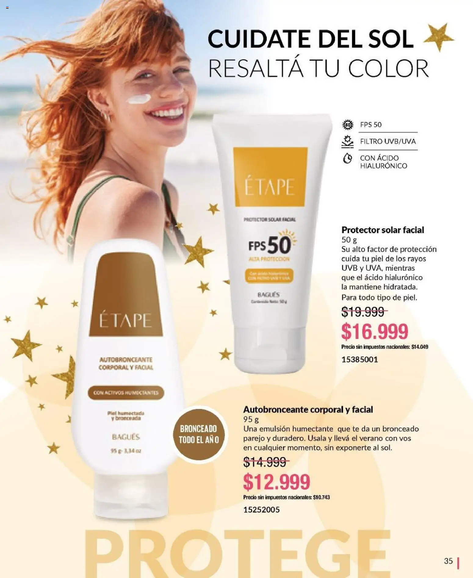 Bagués - Catálogo │ válido desde el 17.11.2025 | Página: 35 | Productos: Protector solar, Emulsión, Té