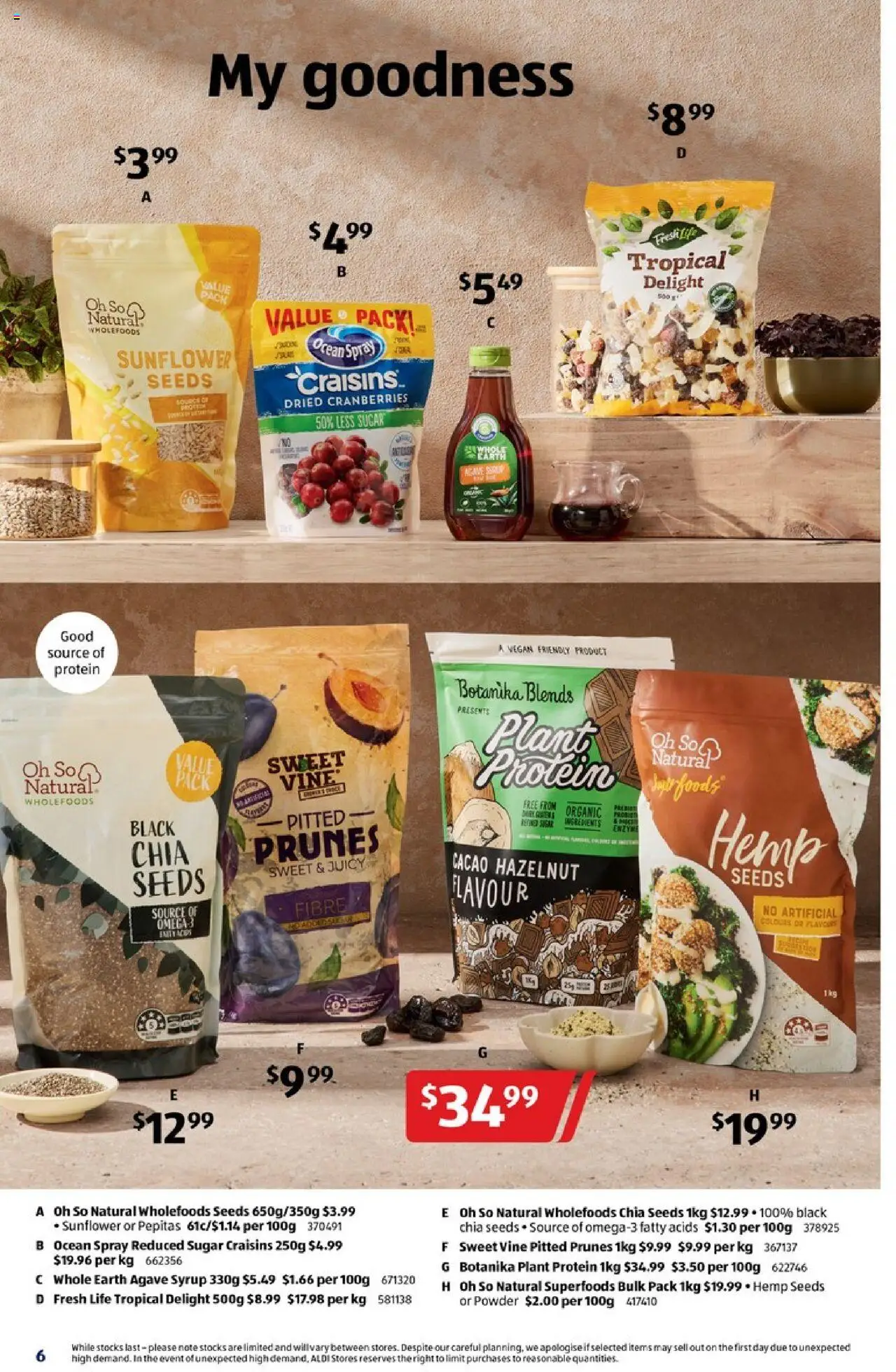Aldi catalogue - valid from 13.08.2025 | Page: 6 | Products: Powder, Plant, Seeds, Sugar