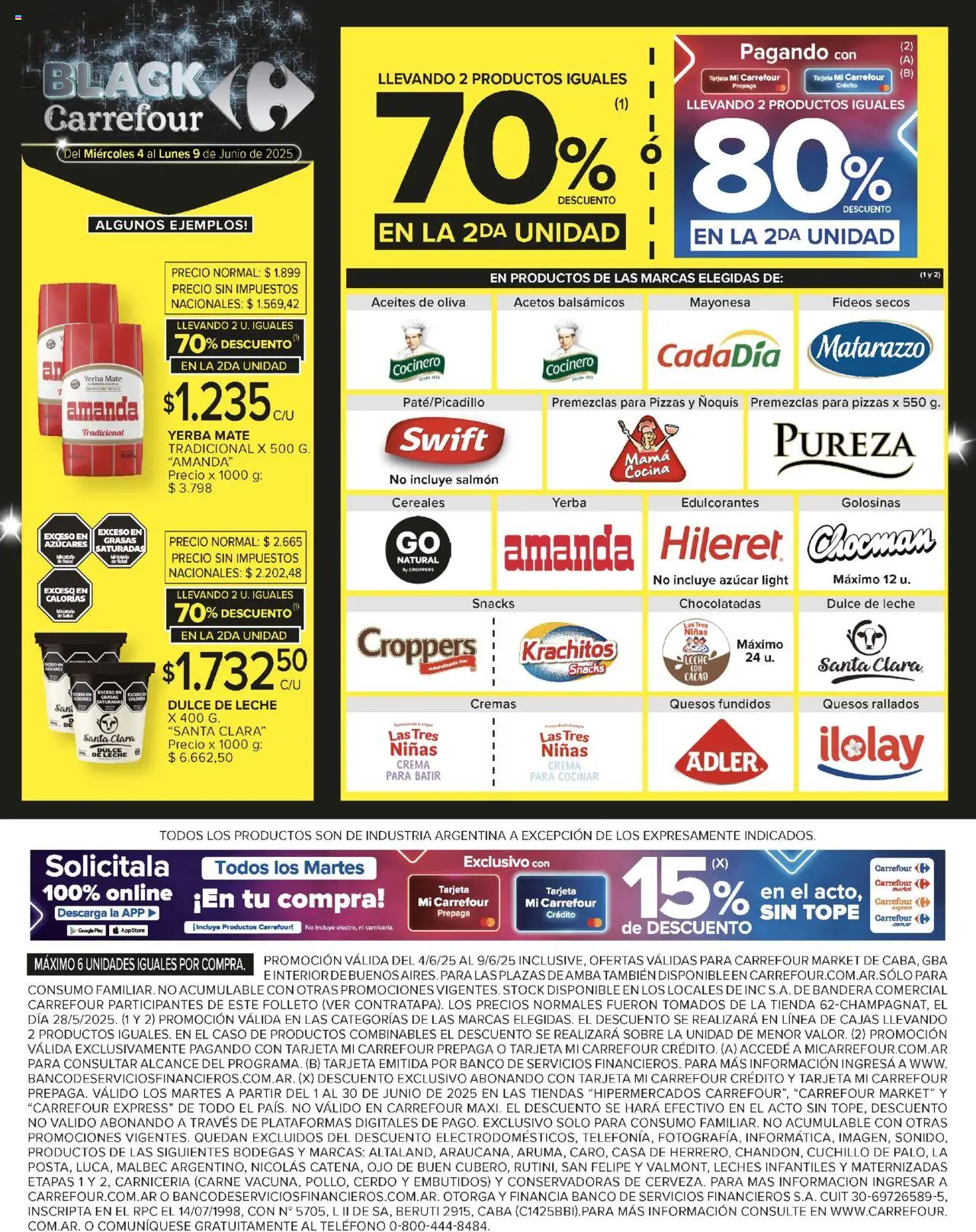 Carrefour Market catálogo │ válido desde el 04.06.2025 | Página: 6 | Productos: Mate, Banco, Leche, Cacao