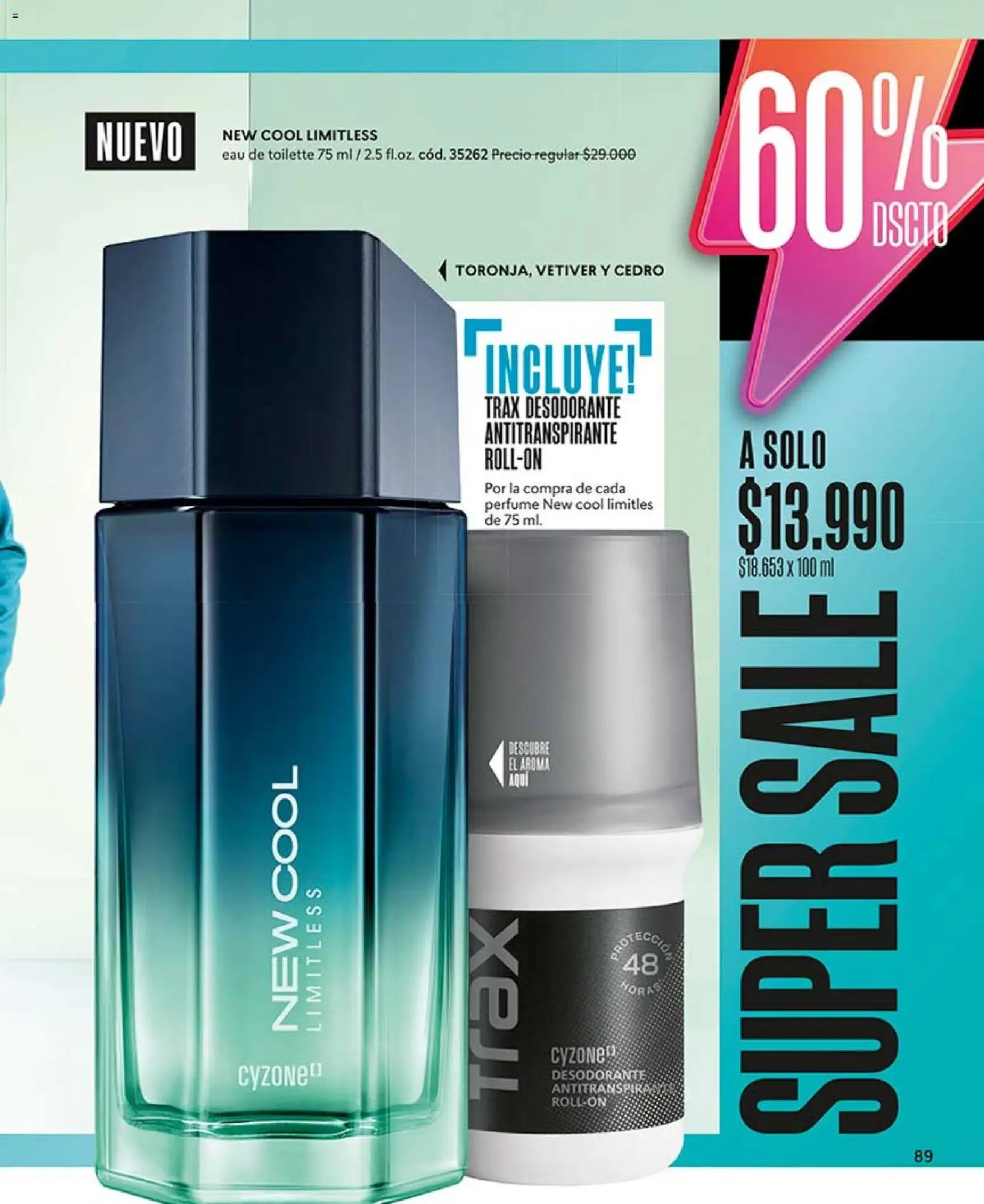 Catálogo CyZone Campaña 8 │ válido desde el 29.04.2026 | Página: 89 | Productos: Perfume, Eau de toilette, Desodorante, Antitranspirante