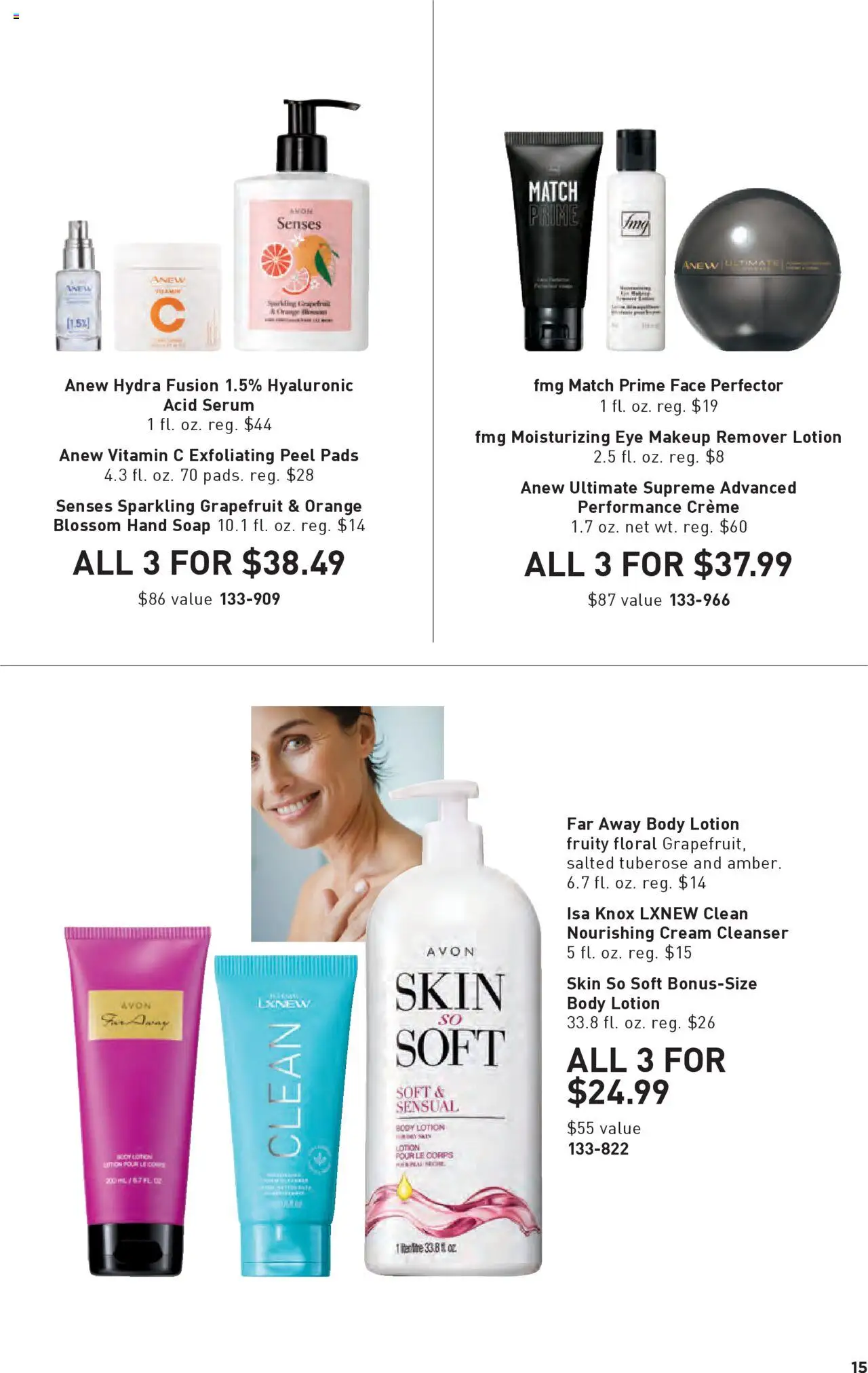 Avon Good Buys Flyer - valid from 13.08.2025 | Page: 15 | Products: Vitamin, Soap, Pads, Cream