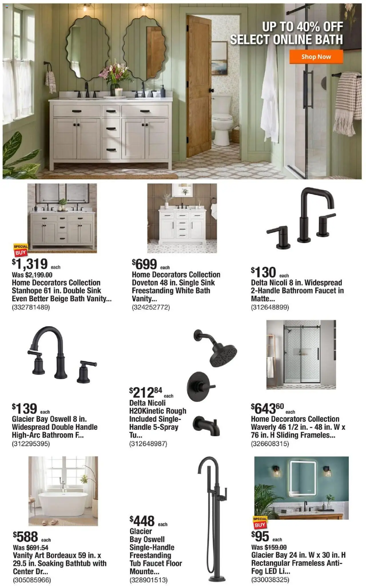 Home Depot Weekly Ad - FL - valid from 02.10.2025 | Page: 6 | Products: Bath, Bathtub