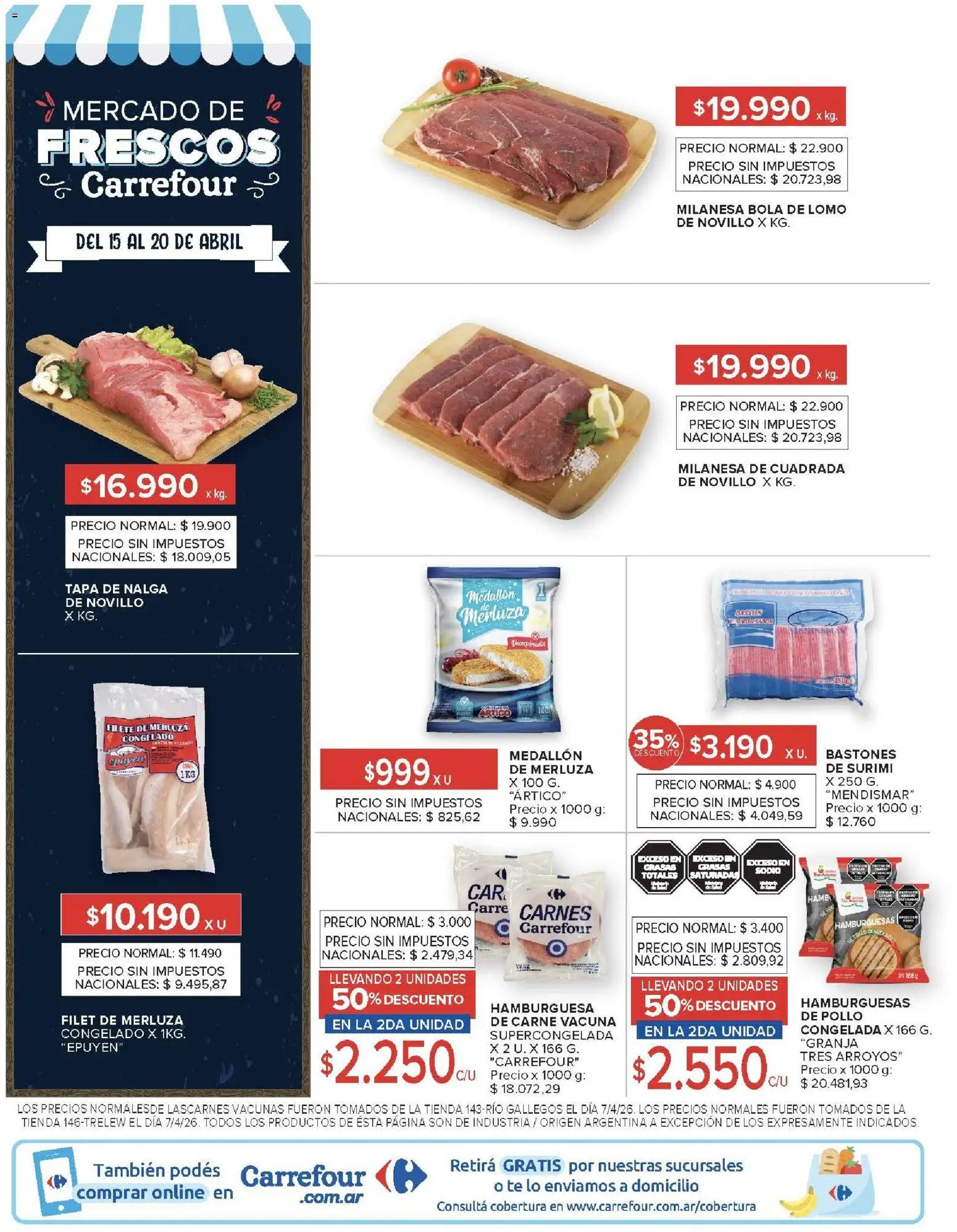 Carrefour Market catálogo │ válido desde el 15.04.2026 | Página: 13 | Productos: Pollo, Milanesa, Té