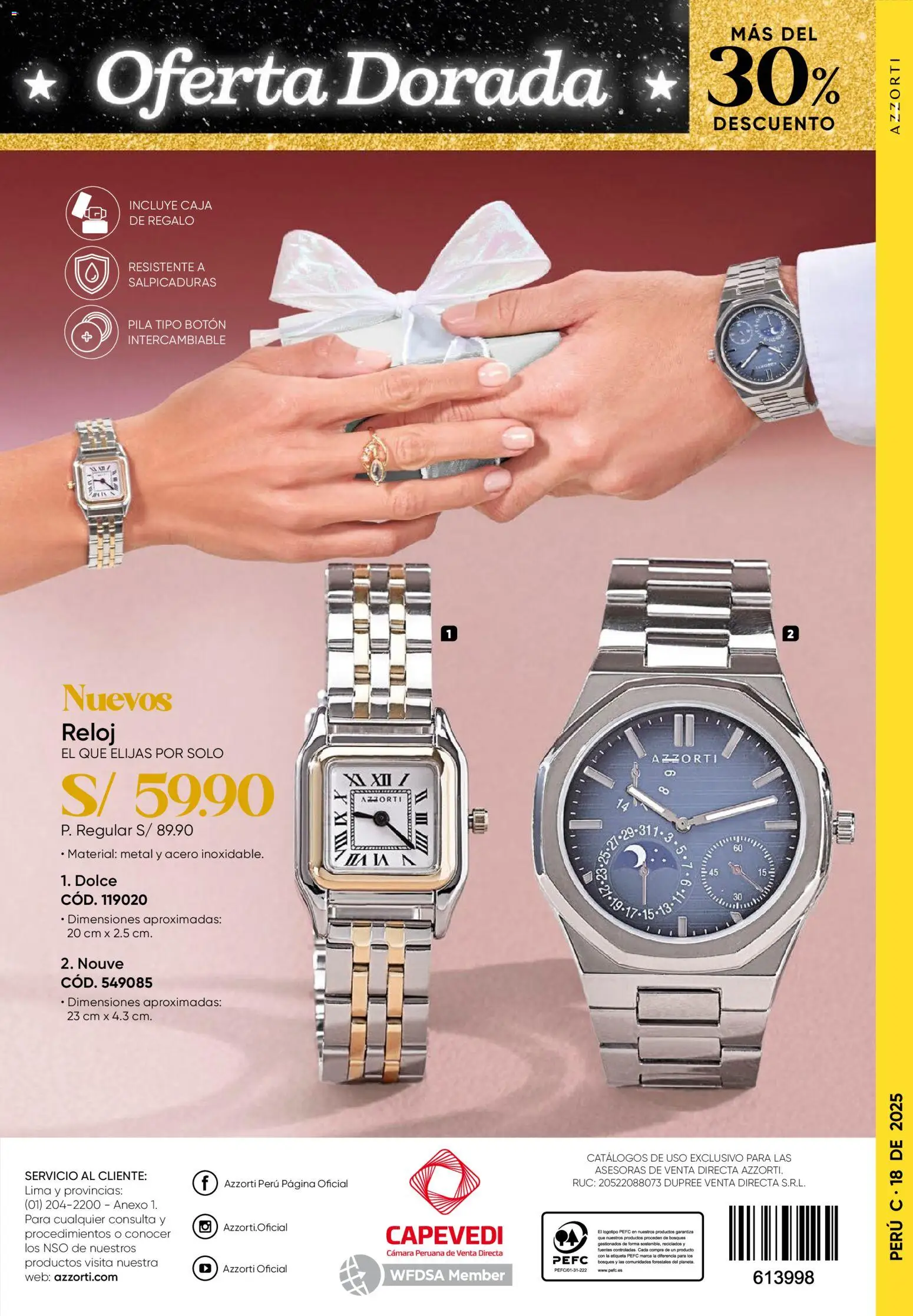 Catálogo Azzorti válido desde 03.11.2025 | Página: 258 | Productos: Caja, Reloj, Cámara