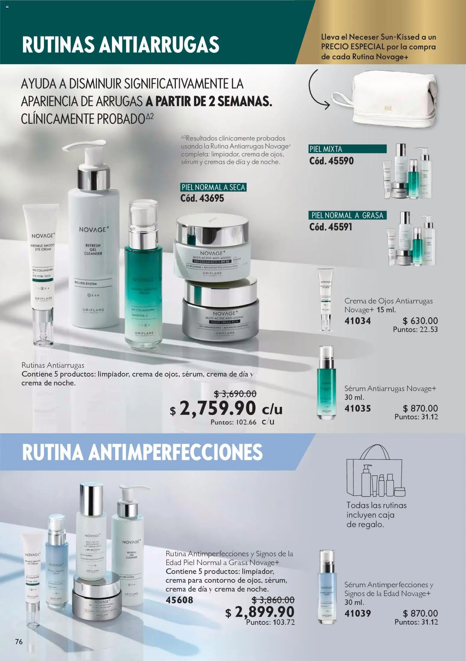 Nuevas ofertas de Oriflame válidas en toda la República Mexicana desde el 24.01.2026. ¡Encuentra las mejores ofertas en Oriflame campaña 2 2026! | Página: 76 | Productos: Serum, Crema, Neceser, Caja