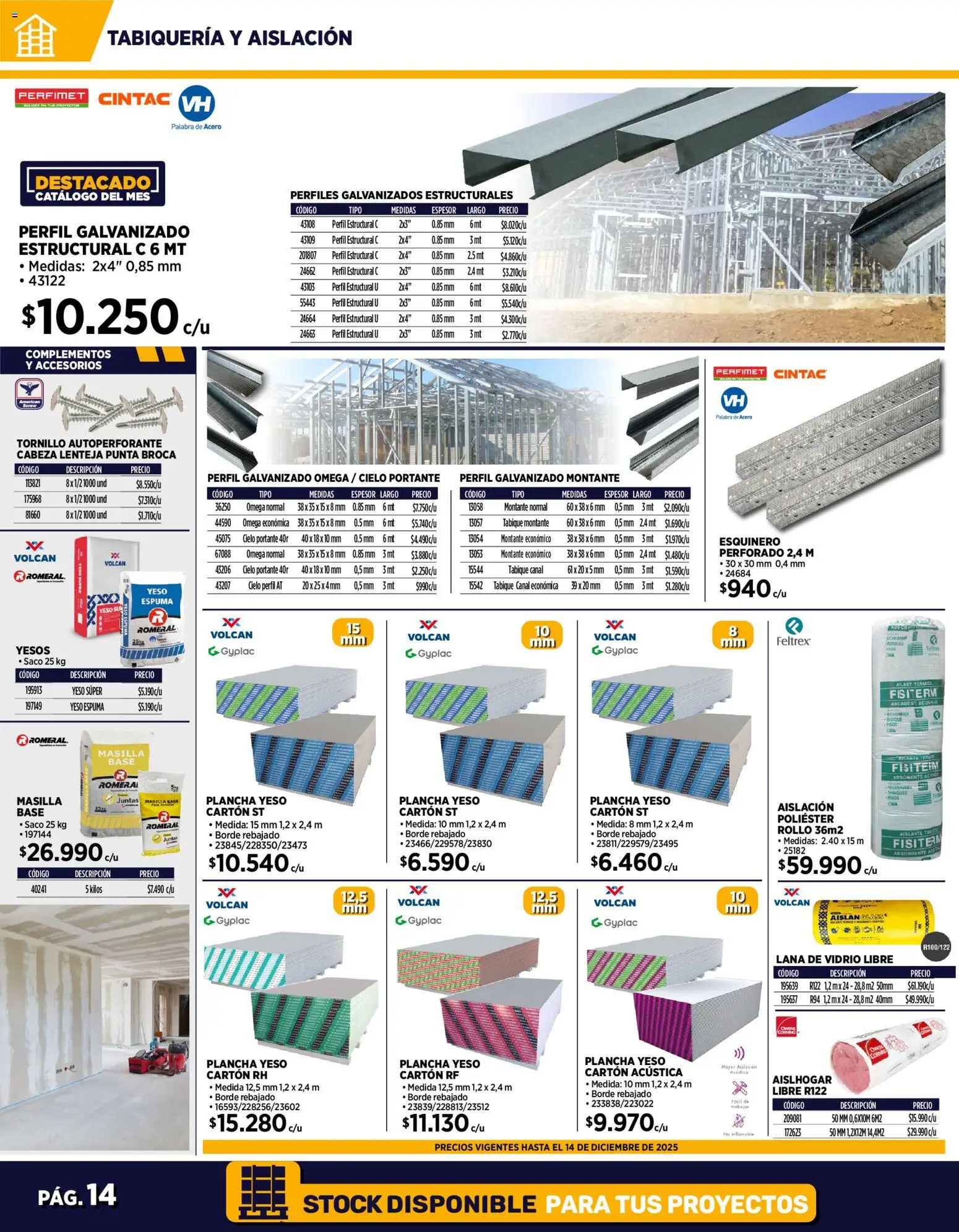 Construmart ofertas  │ válido desde el 10.12.2025 | Página: 14 | Productos: Espuma, Tornillo, Plancha, Base