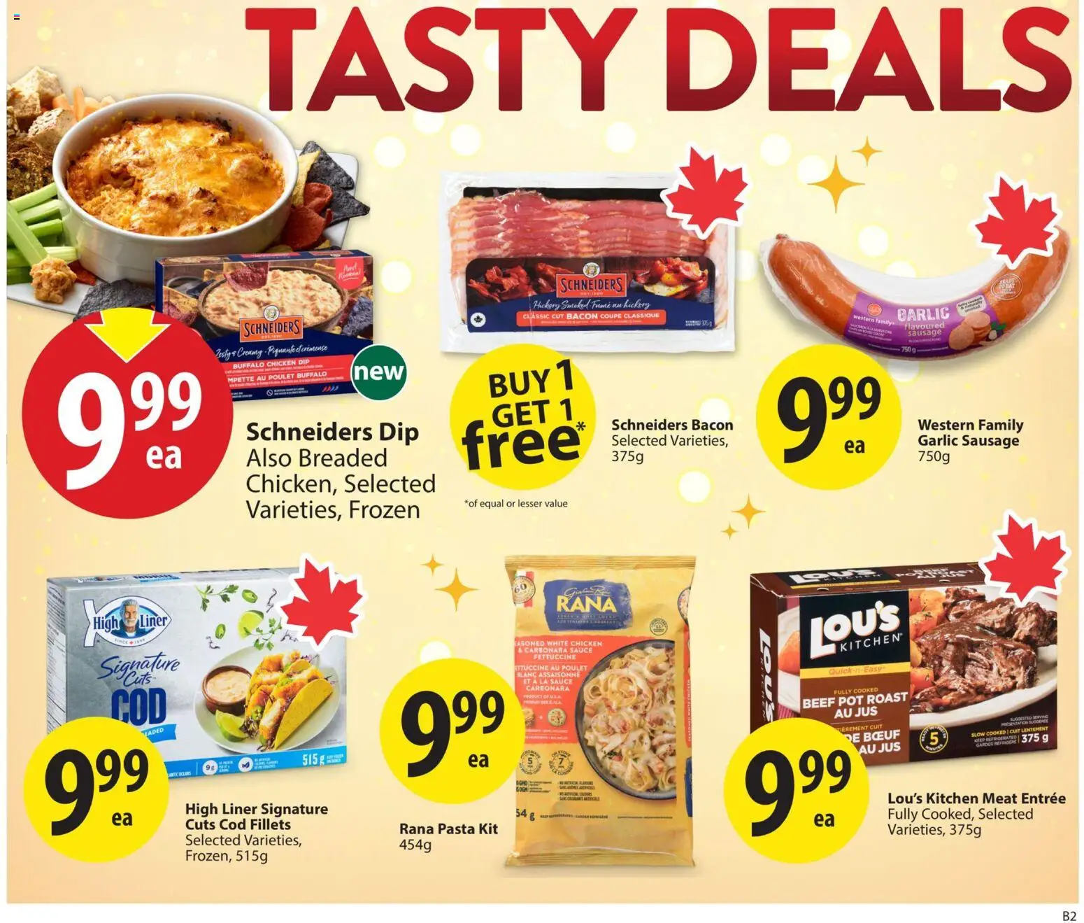 Save on foods flyer valid from 13.11.2025 | Page: 9 | Products: Beef, Pasta, Chicken