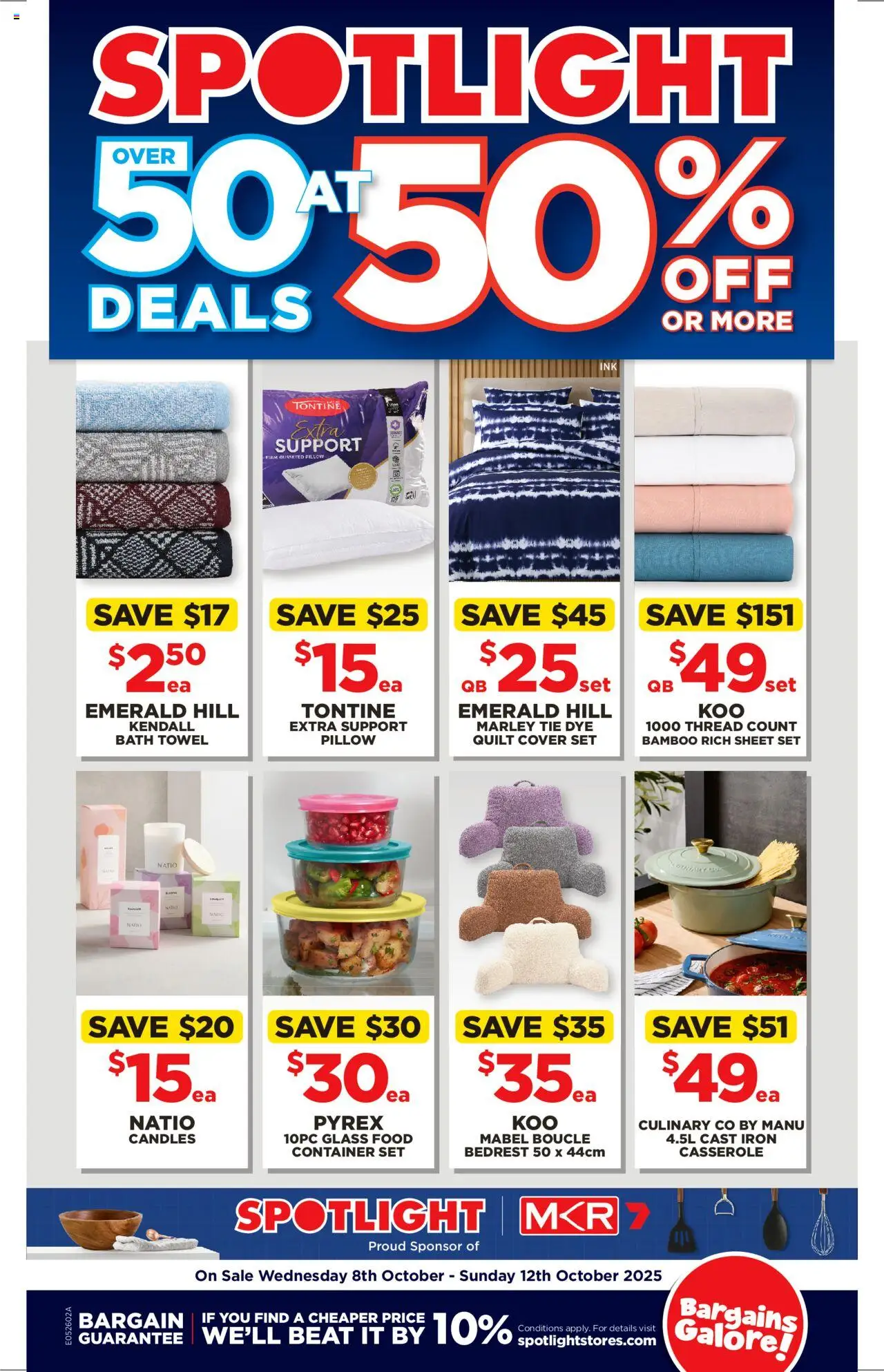 Spotlight catalogue - valid from 08.10.2025 | Page: 1 | Products: Bath, Candles, Iron, Pillow