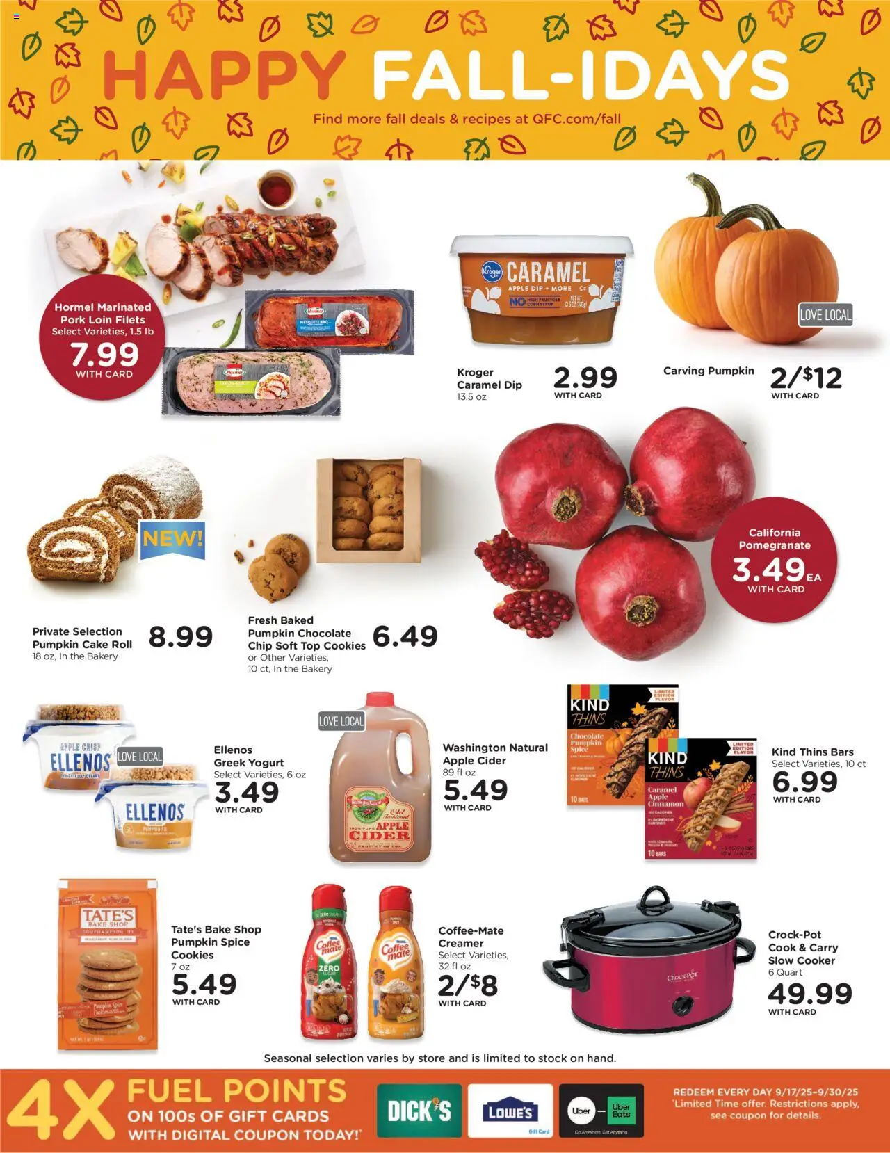 QFC Weekly Ad - WA - valid from 17.09.2025 | Page: 8 | Products: Bakery, Yogurt, Lemon, Pumpkin