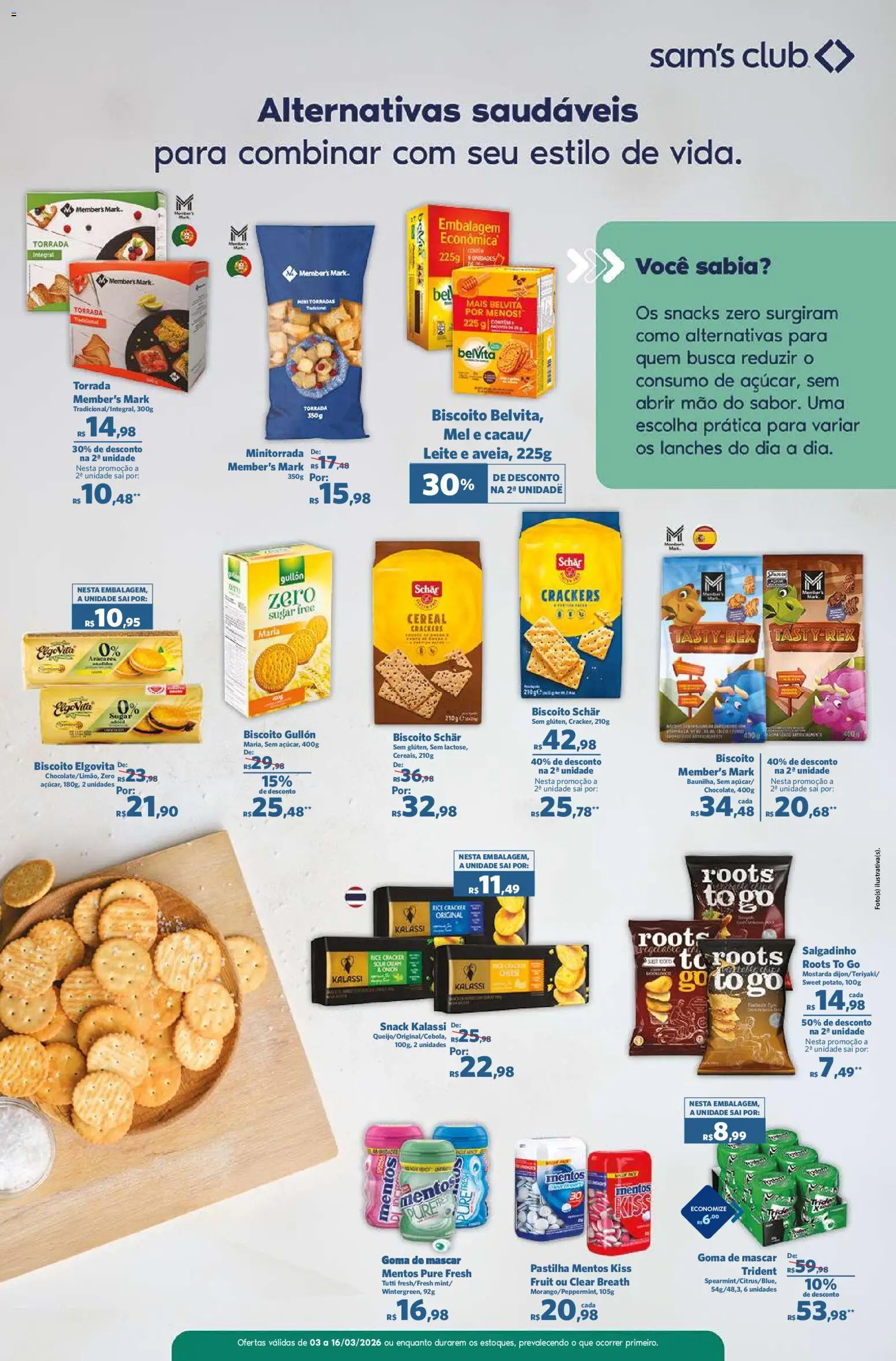 Sam's Club Folheto - válido de 03.03.2026 | Página: 6 | Produtos: Biscoito, Leite, Mel