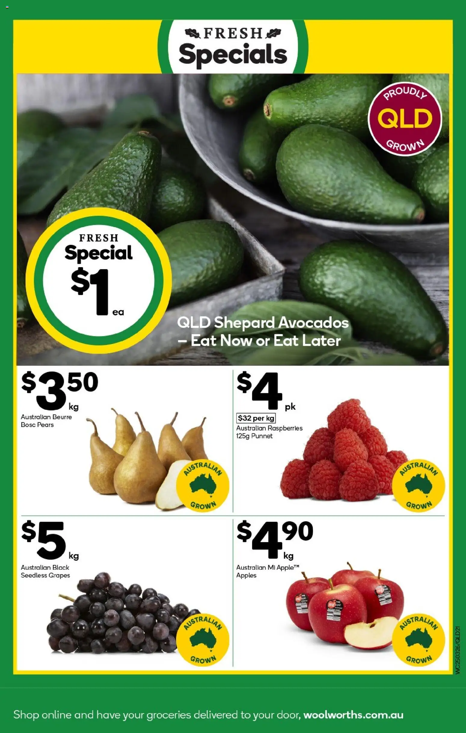 Woolworths catalogue - valid from 25.03.2026 | Page: 21 | Products: Apples, Grapes