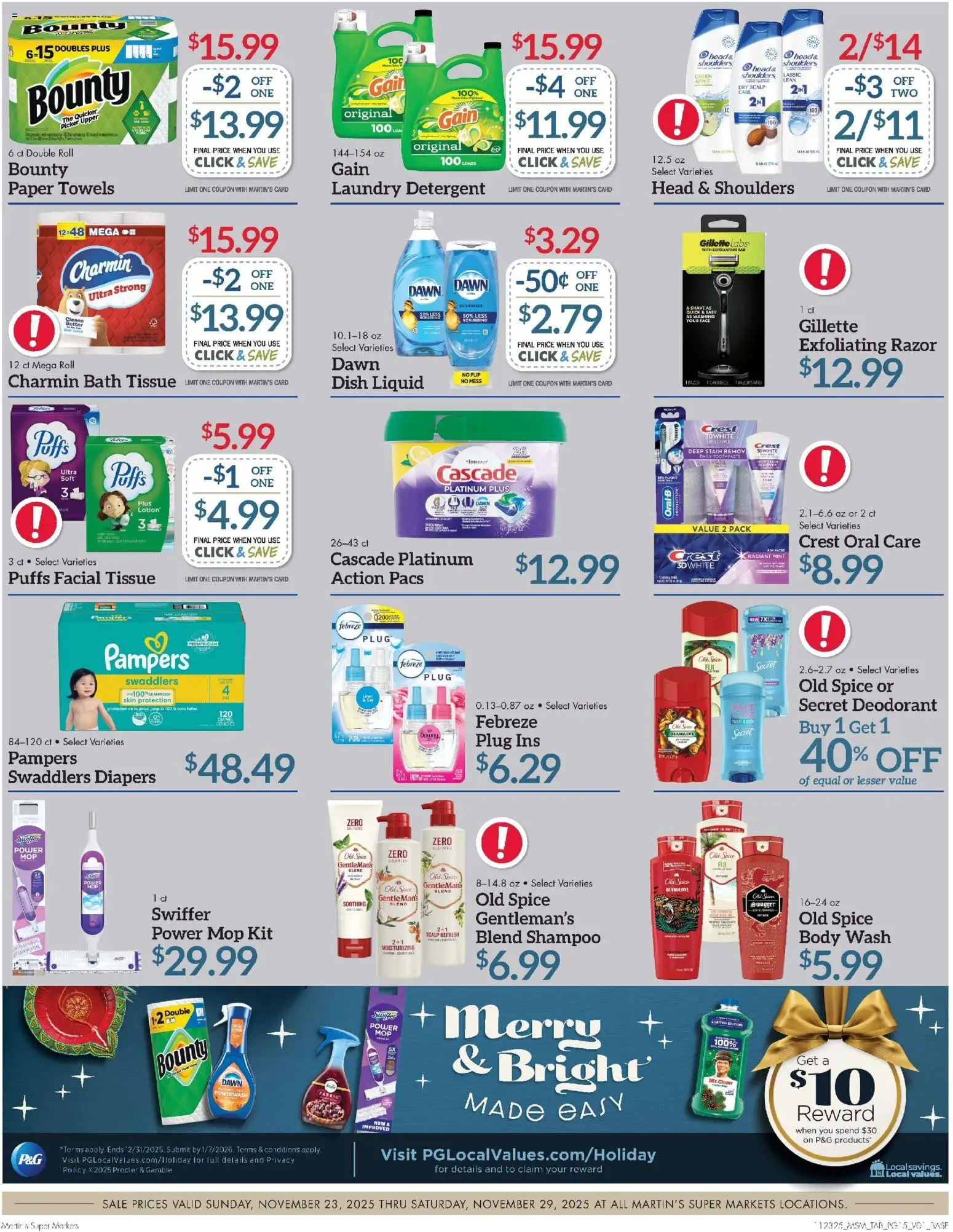 Martin’s Weekly Ad - valid from 23.11.2025 | Page: 19 | Products: Picker, Shampoo, Deodorant, Detergent
