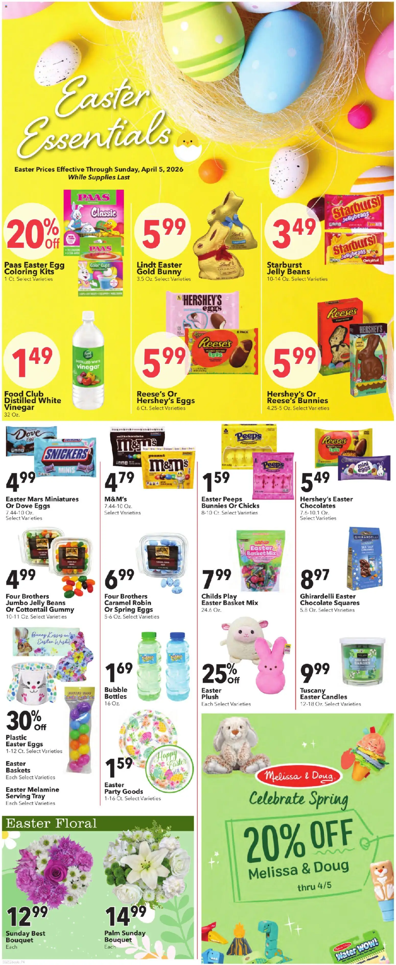 Coborn's Weekly Ad - valid from 25.03.2026 | Page: 6 | Products: Vinegar, Butter, Eggs, Chocolate