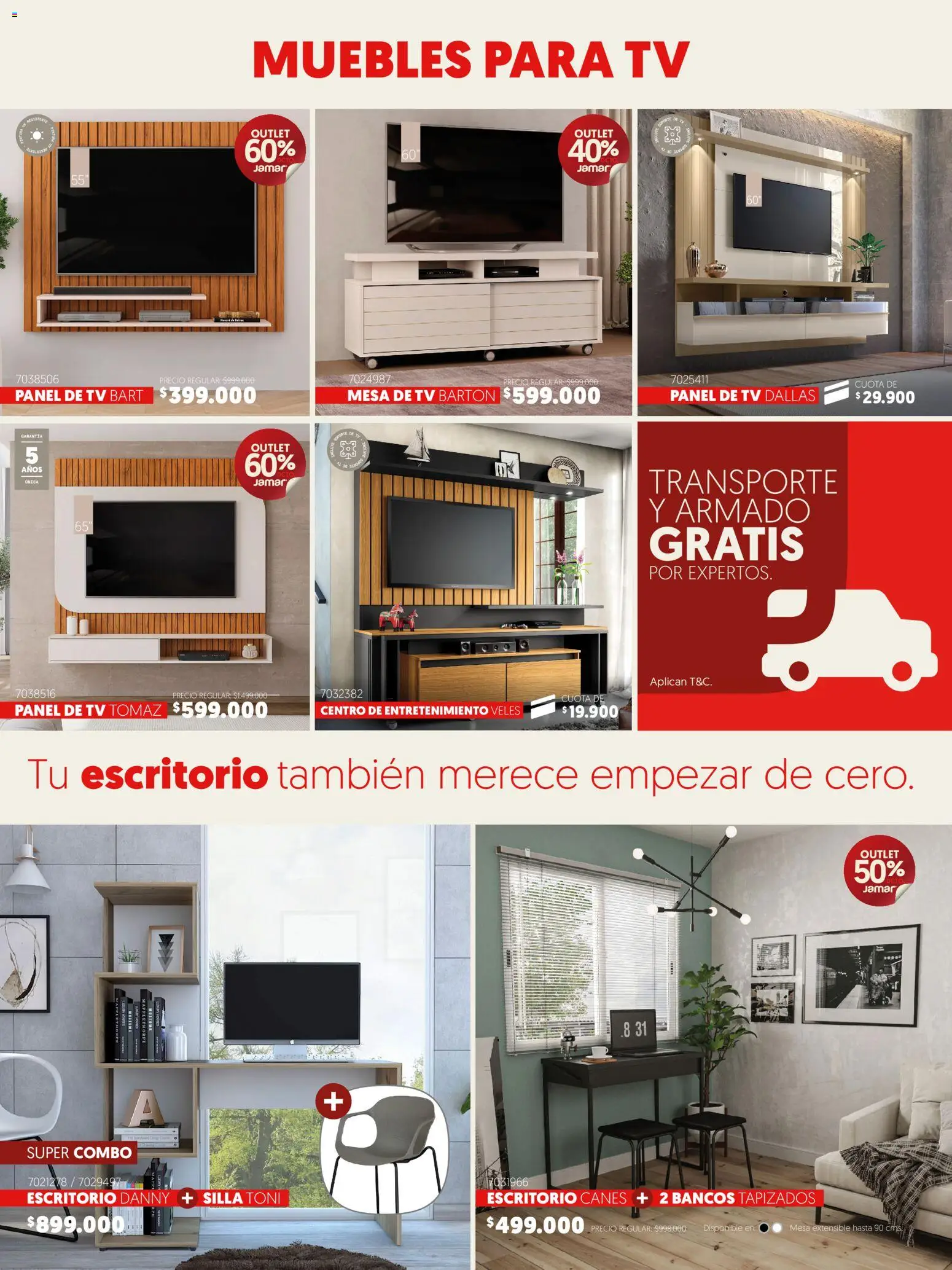 Muebles jamar revista - valida desde el 07.01.2026 | Página: 5 | Productos: Escritorio, Mesa, Silla, Mesa de TV