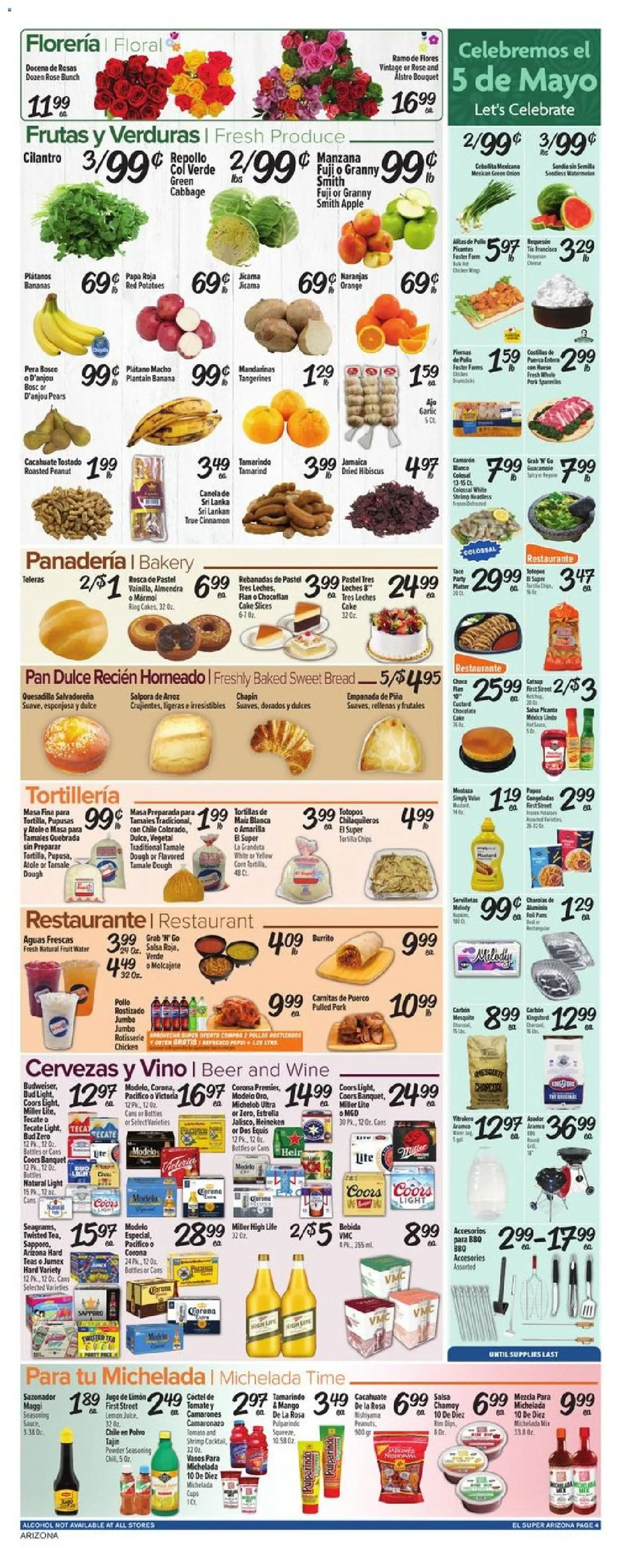 El Super Weekly Ad - AK - valid from 29.04.2026 | Page: 4 | Products: Pan, Bread, Bananas, Potatoes