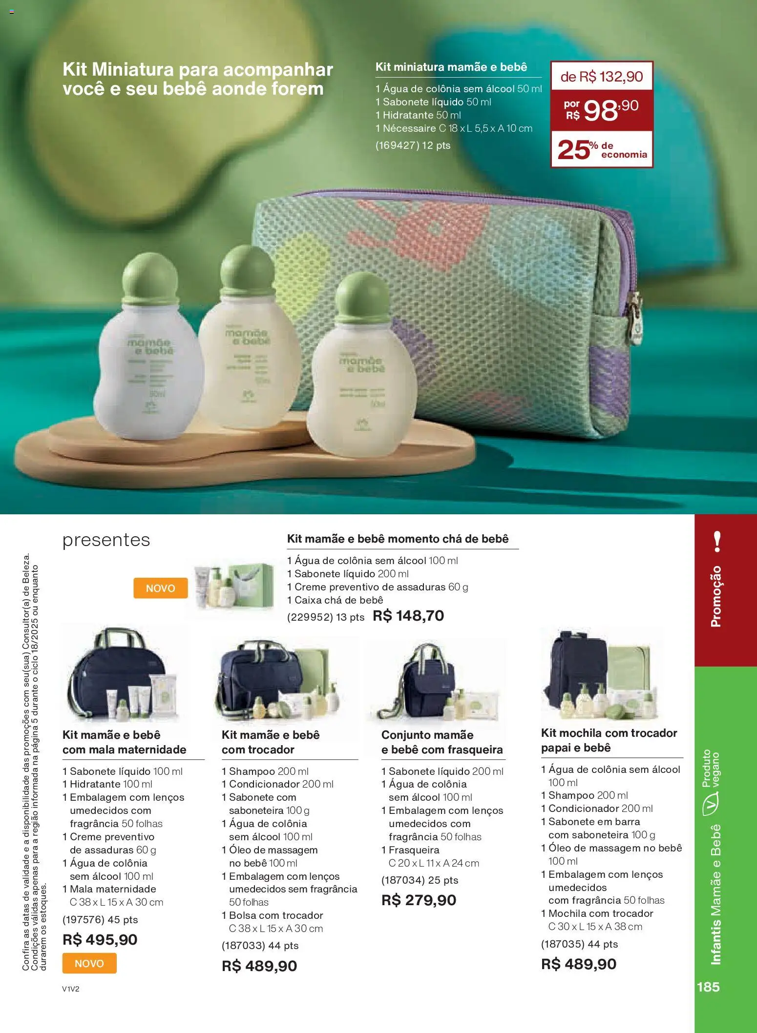 Natura Folheto - válido de 30.10.2025 | Página: 185 | Produtos: Condicionador, Óleo, Chá, Creme