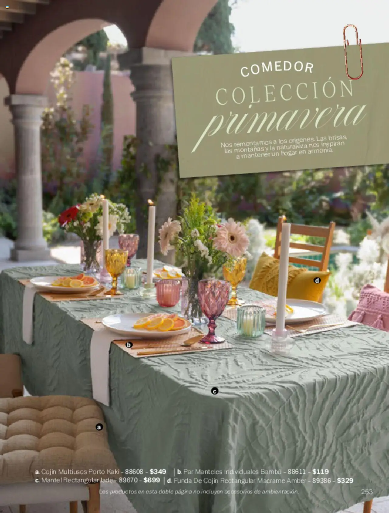 Nuevas ofertas de Vianney válidas en toda la República Mexicana desde el 07.03.2025. ¡Encuentra las mejores ofertas en Vianney catálogo Primavera! | Página: 257 | Productos: Mantel, Funda