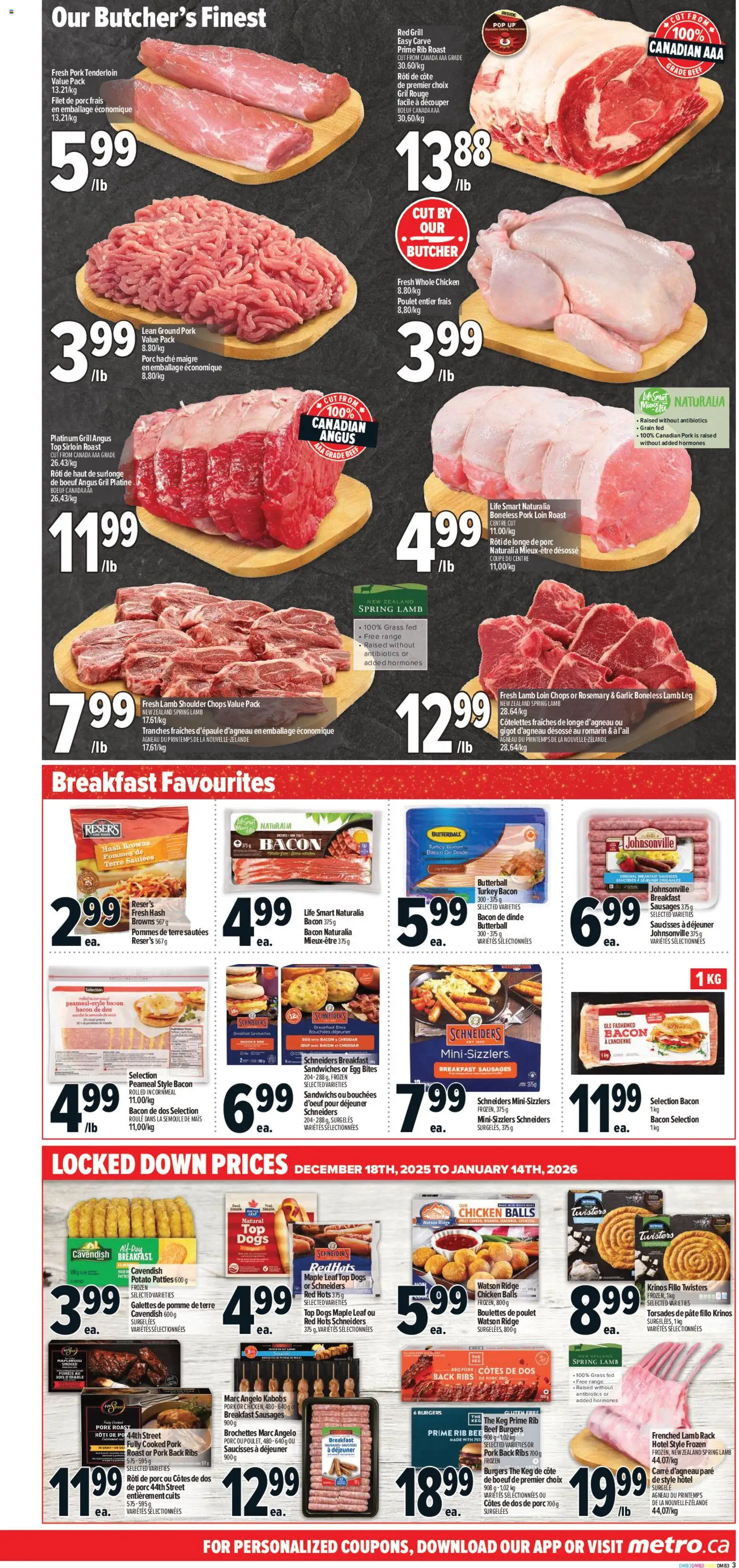Metro flyer valid from 18.12.2025 | Page: 8 | Products: Grill, Ridge, Chicken, Pork