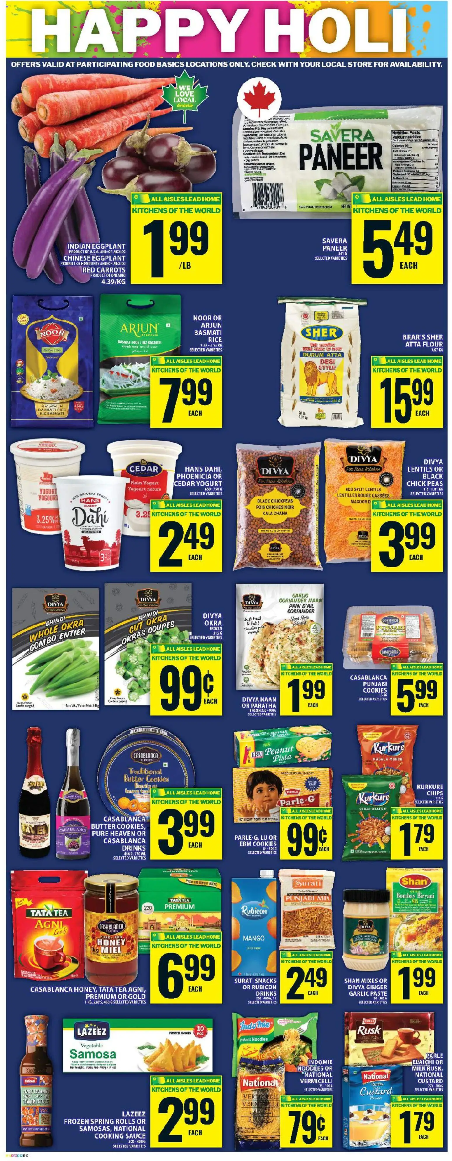 Food Basics flyer valid from 19.02.2026 | Page: 13 | Products: Rice, Noodles, Chips, Cookies